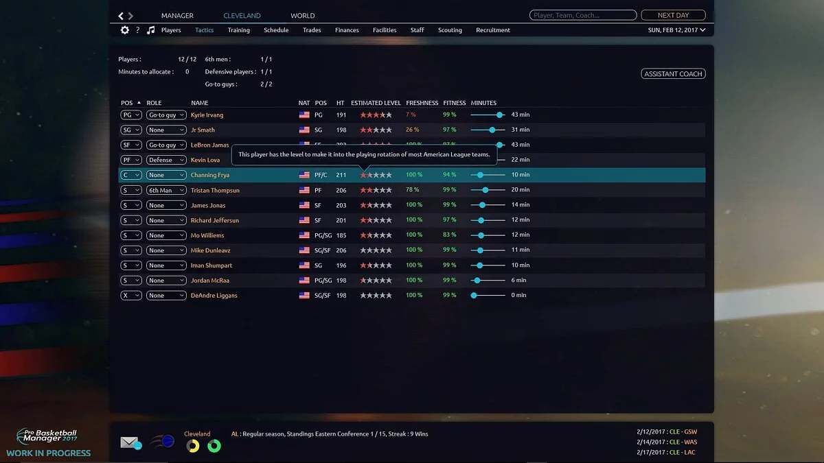 Скриншот из игры Pro Basketball Manager 2017 - 8