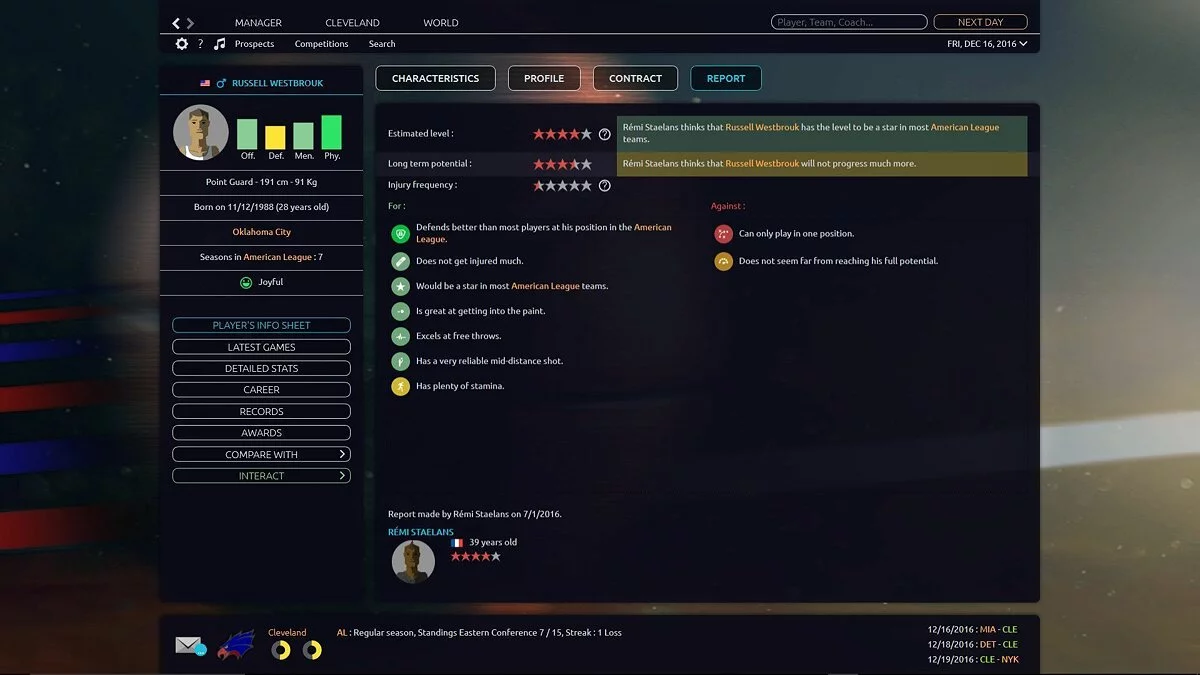 Скриншот из игры Pro Basketball Manager 2017 - 12