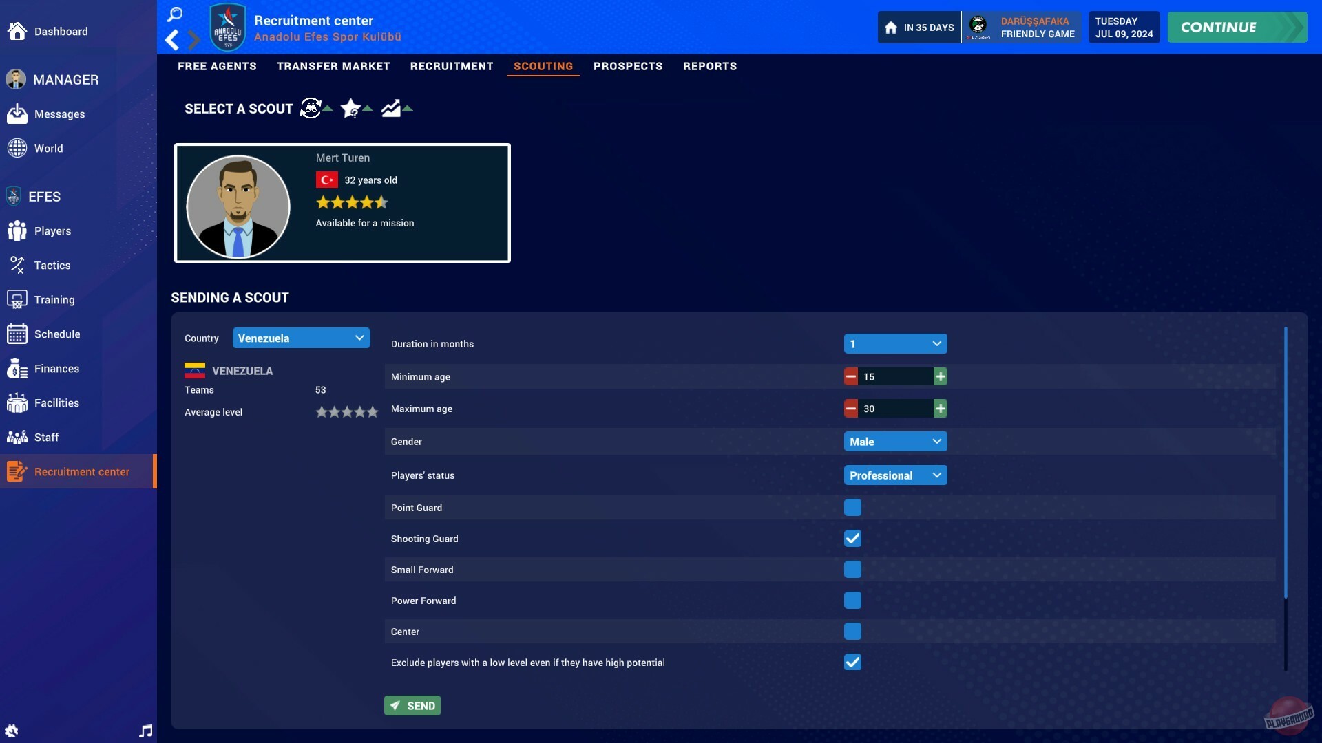 Скриншот из игры Pro Basketball Manager 2025 - 9