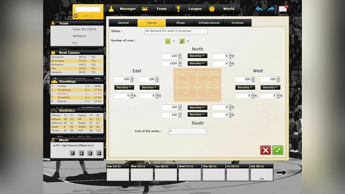 Скриншот из игры Basketball Pro Management 2014 - 18