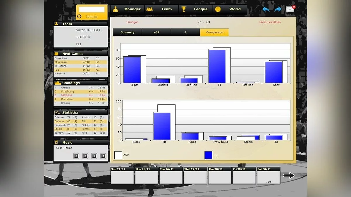 Скриншот из игры Basketball Pro Management 2014 - 9