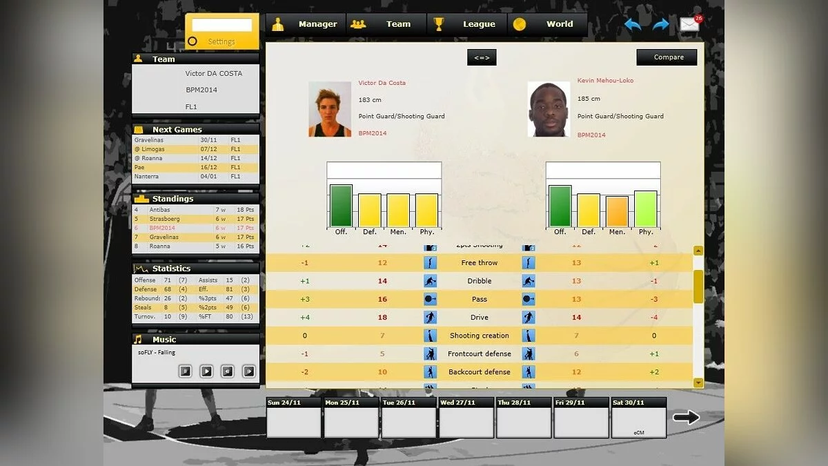 Скриншот из игры Basketball Pro Management 2014 - 7