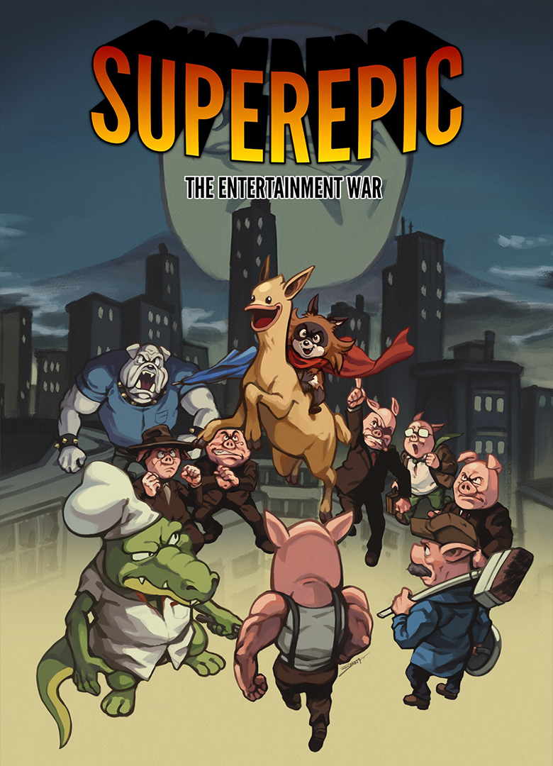 Обложка игры SuperEpic: The Entertainment War