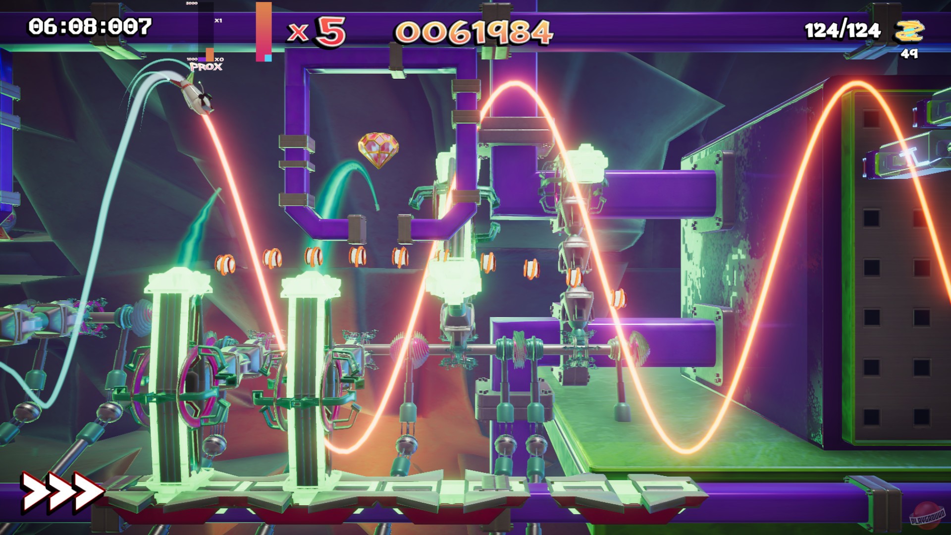 Скриншот из игры Wavey the Rocket - 1