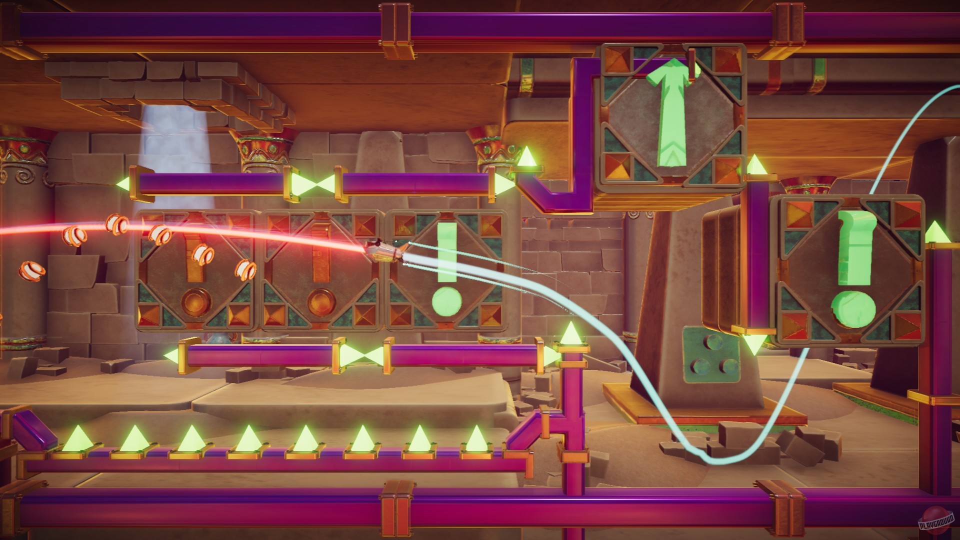 Скриншот из игры Wavey the Rocket - 7