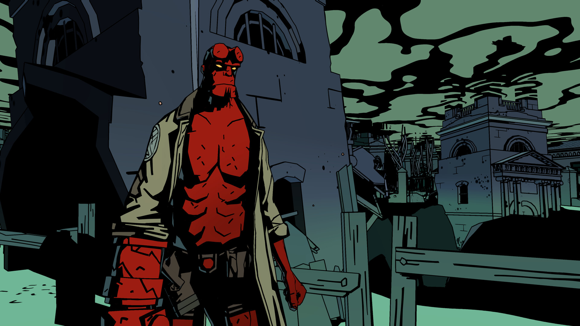 Скриншот из игры Hellboy Web of Wyrd - 1
