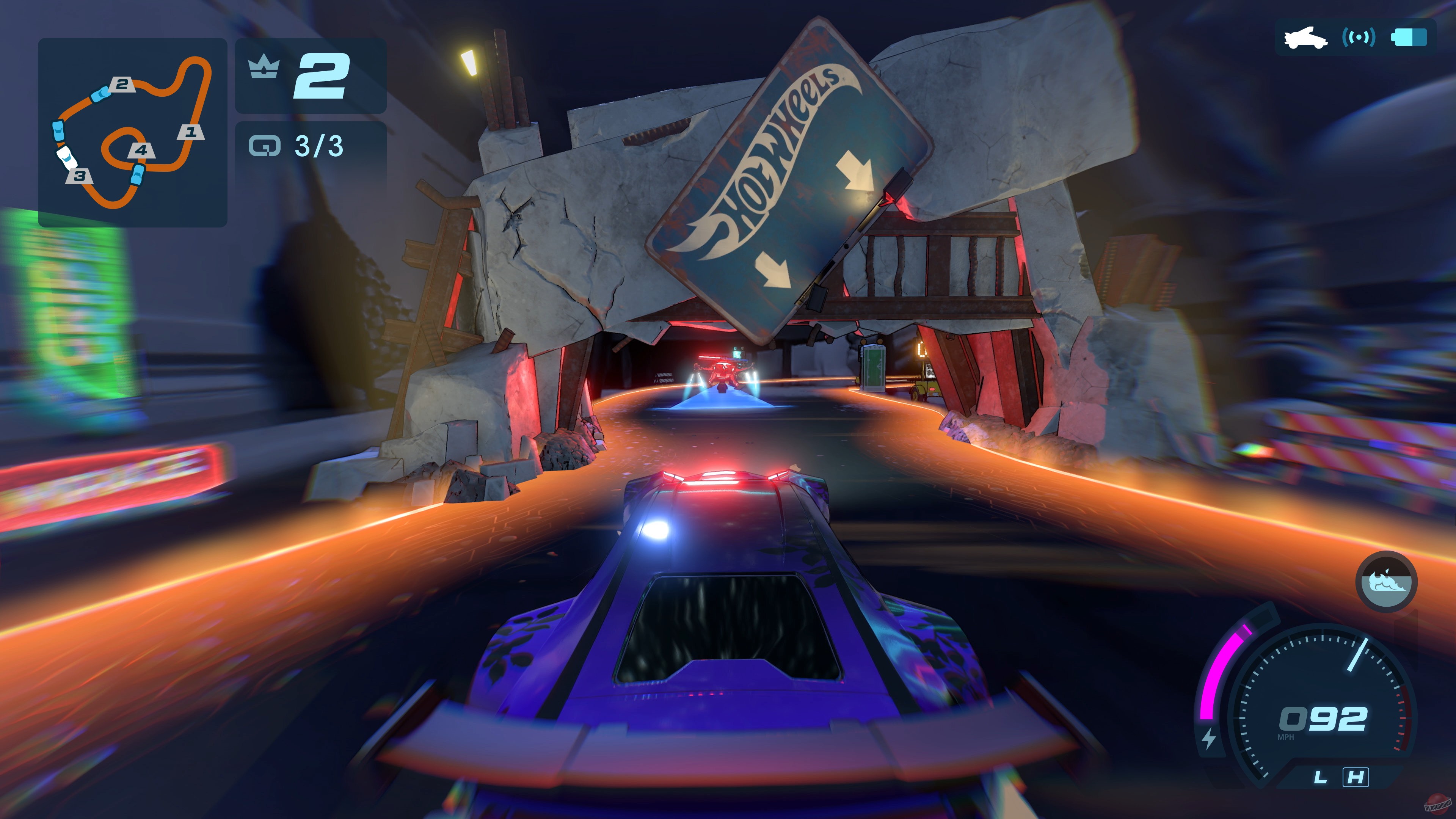 Скриншот из игры Hot Wheels: Rift Rally - 3