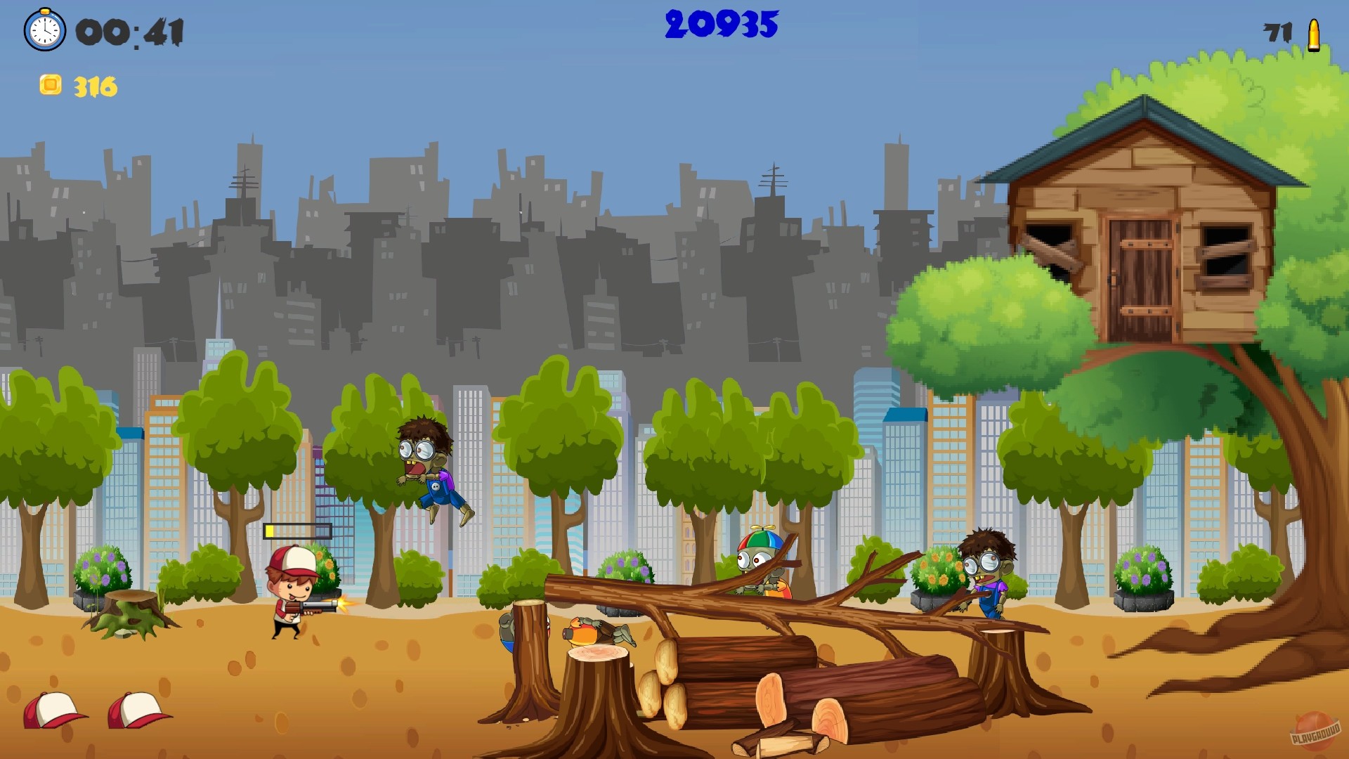 Скриншот из игры Red Cap: Zombie Hunter - 18