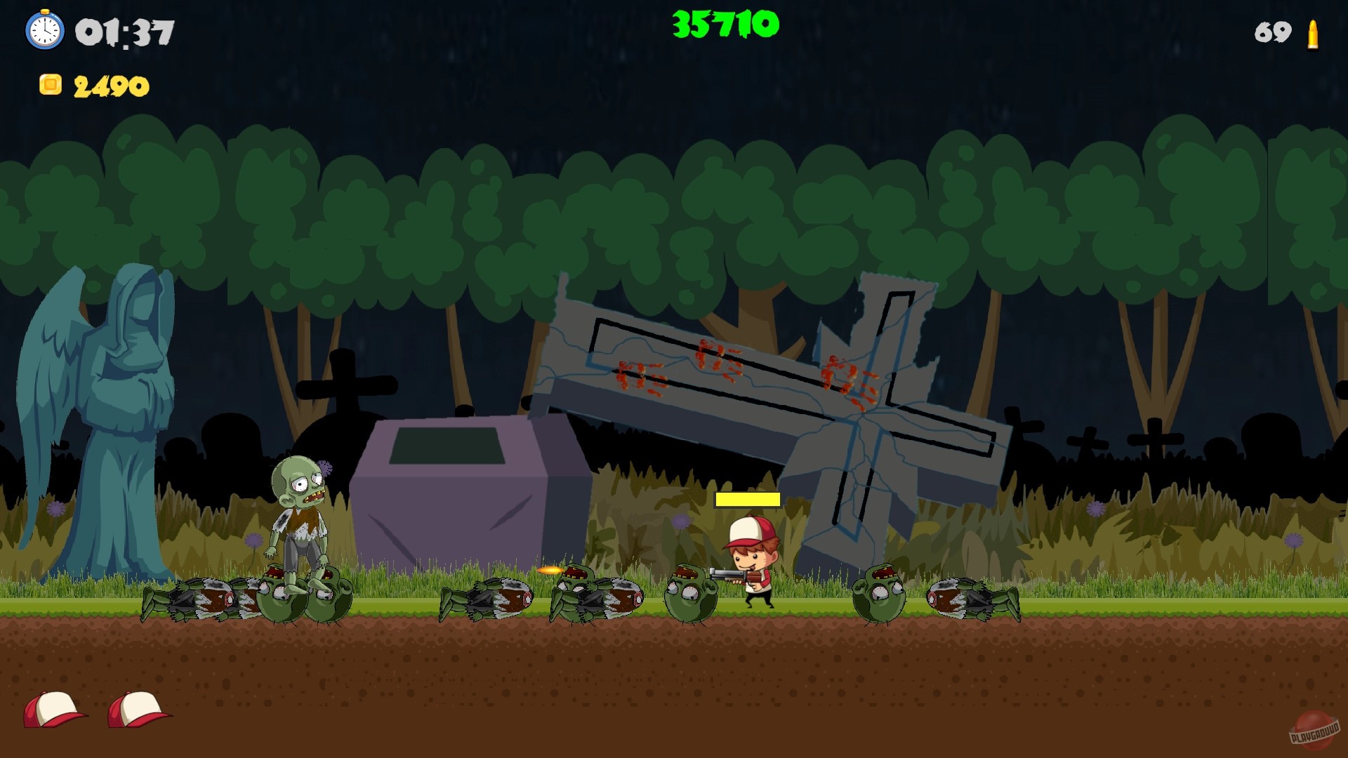 Скриншот из игры Red Cap: Zombie Hunter - 30