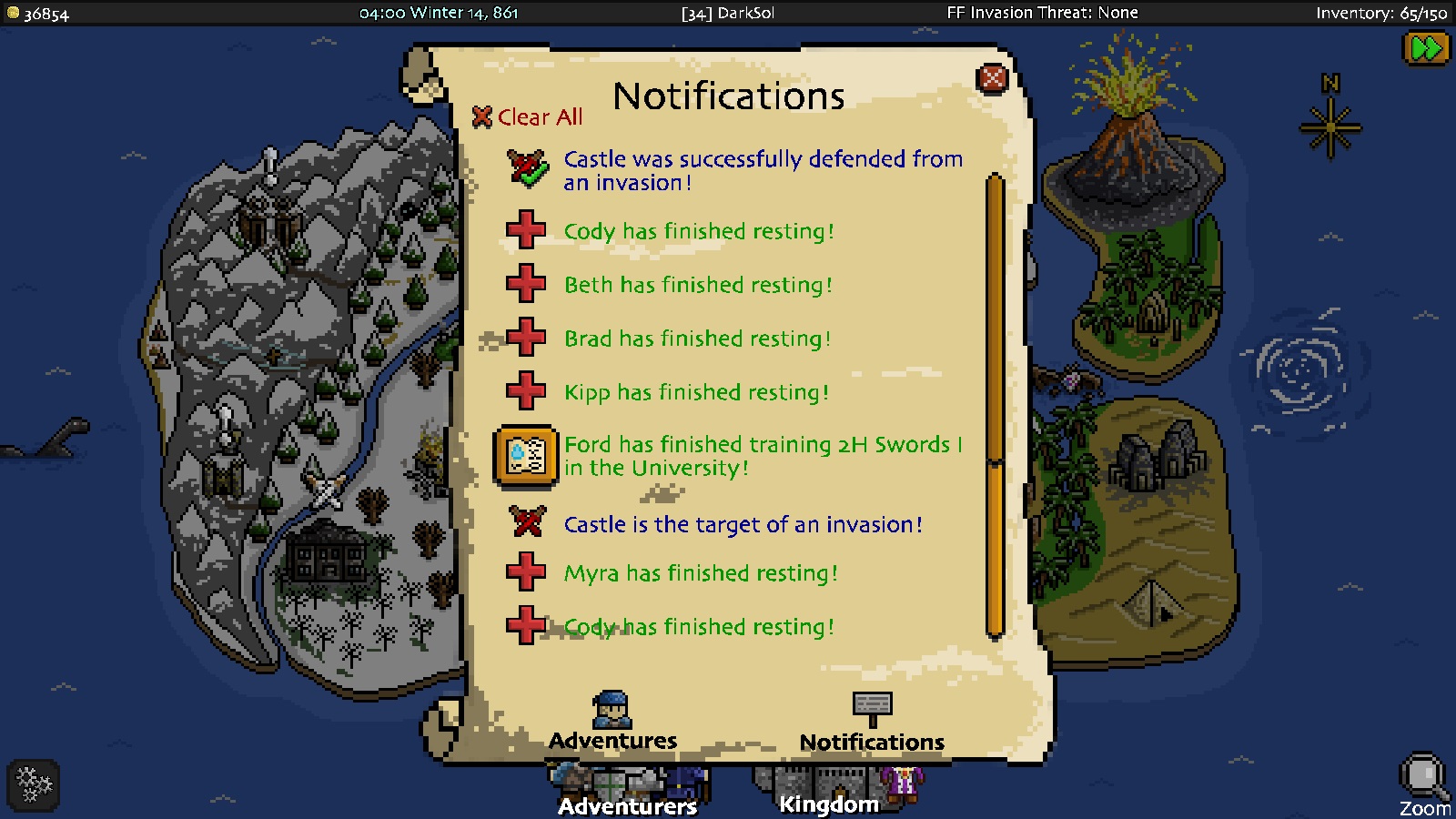 Скриншот из игры Adventurer Manager - 28