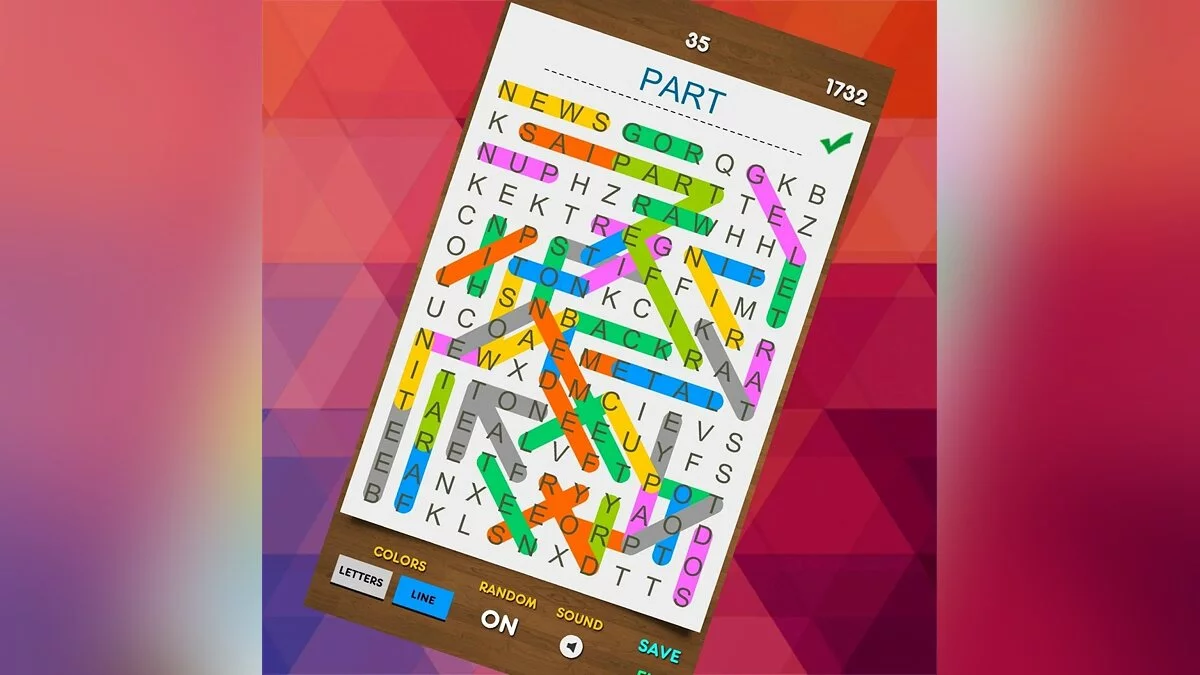 Скриншот из игры WordSearch Unlimited - 8