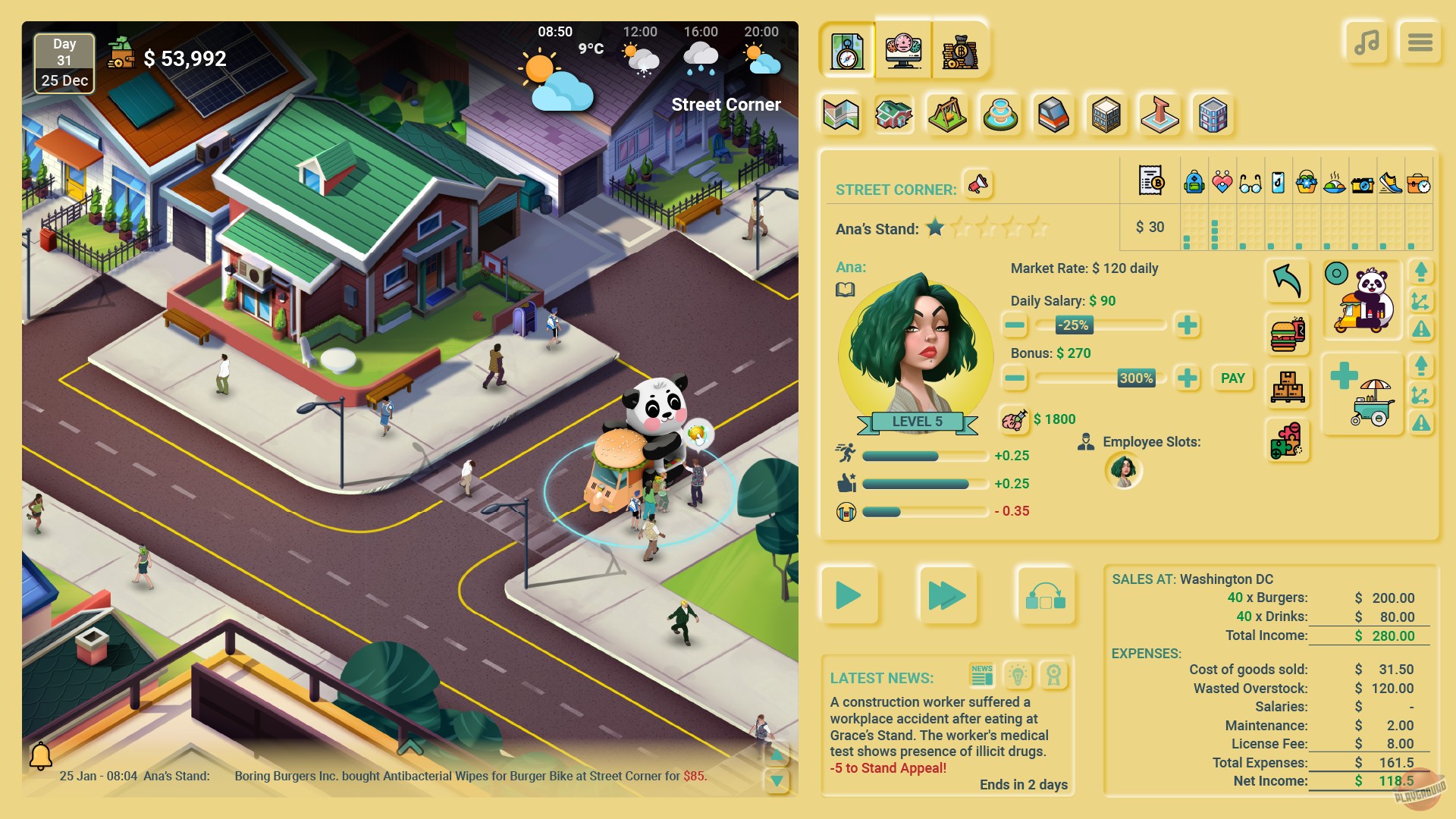 Скриншот из игры Business Heroes: Street Grub - 1