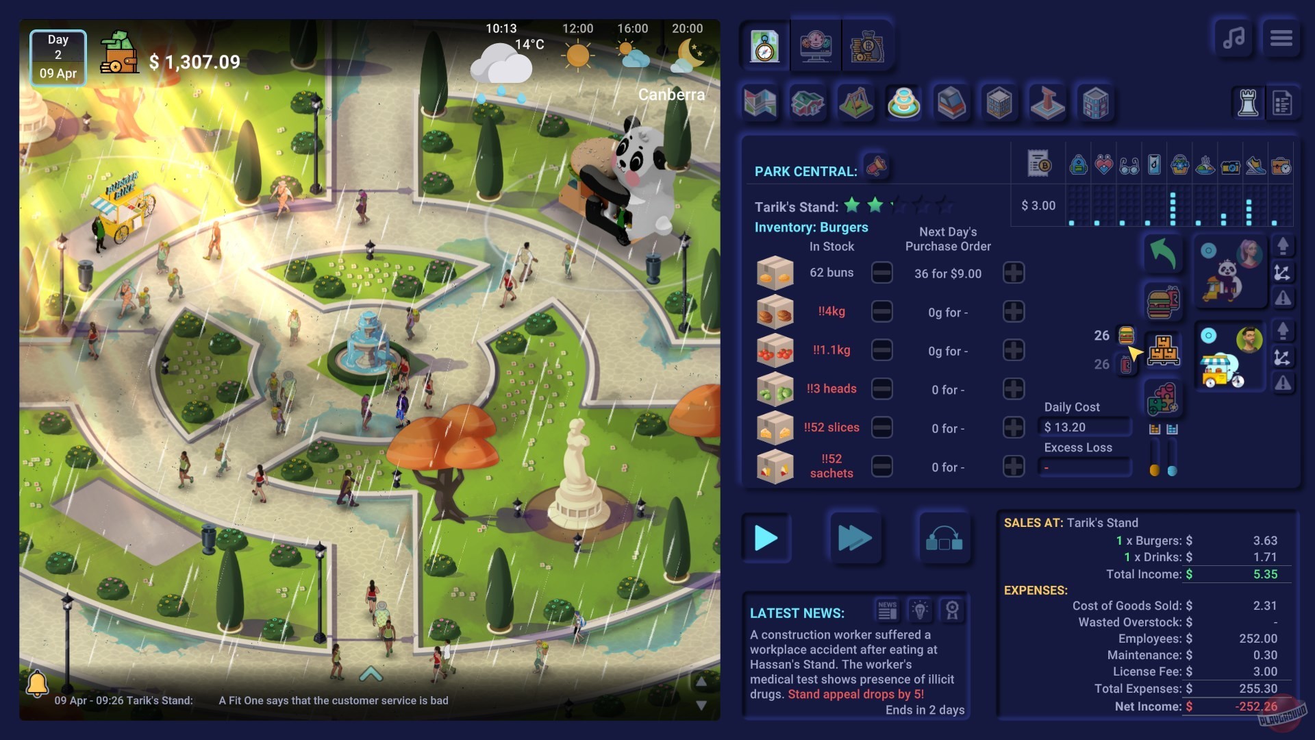 Скриншот из игры Business Heroes: Street Grub - 2