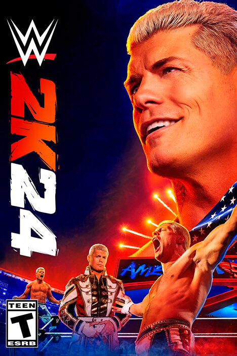 Обложка игры WWE 2K24