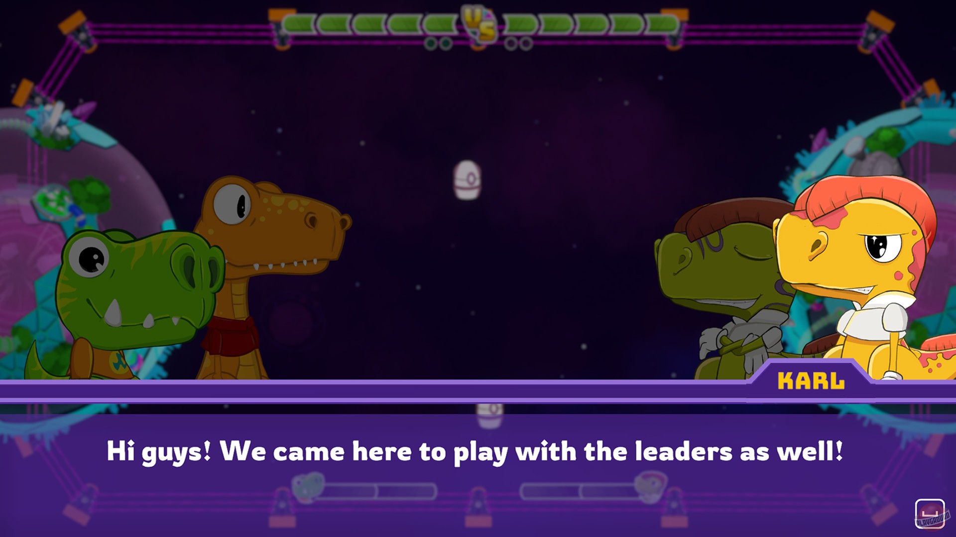 Скриншот из игры Dino Galaxy Tennis - 7