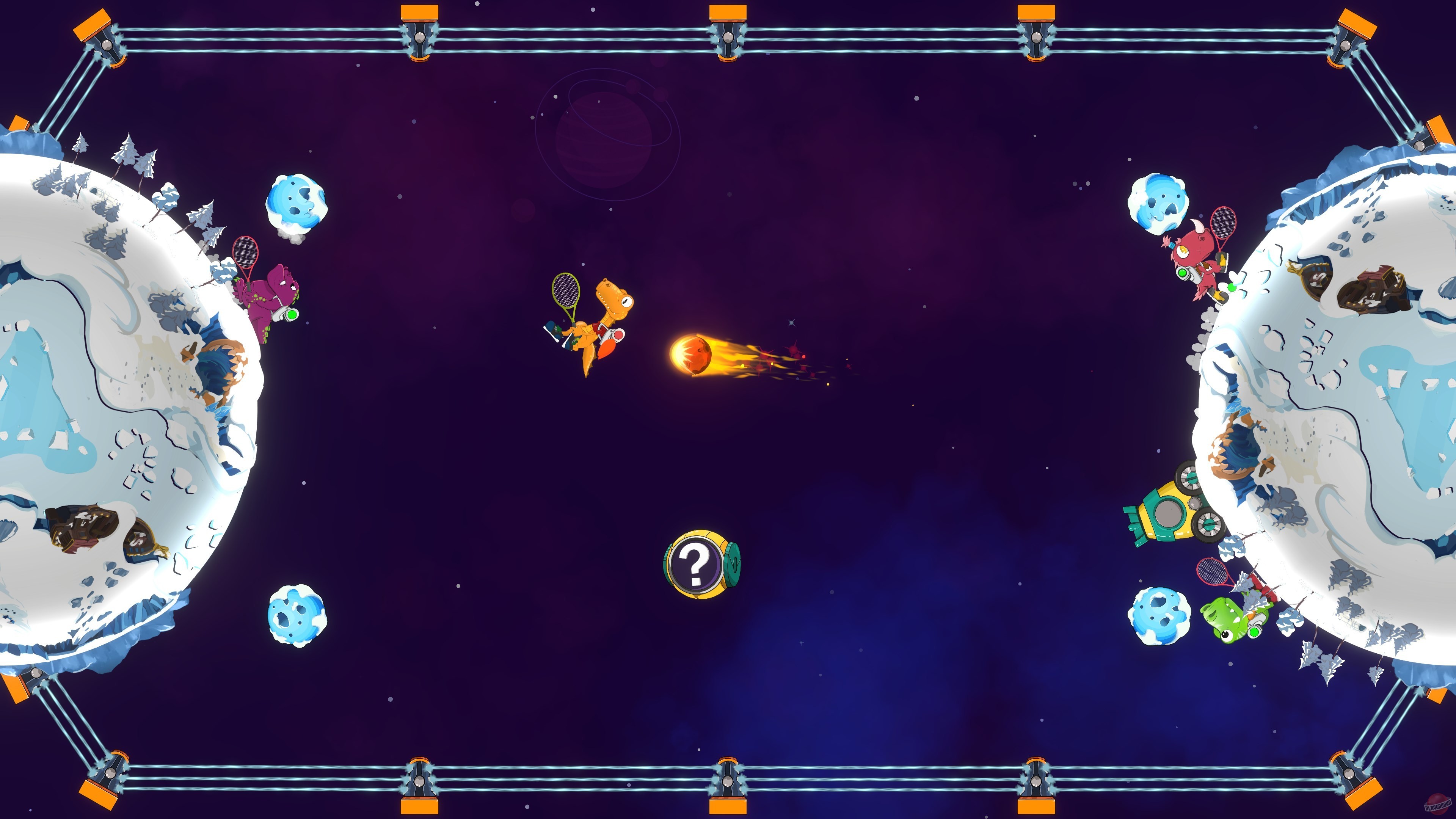 Скриншот из игры Dino Galaxy Tennis - 9