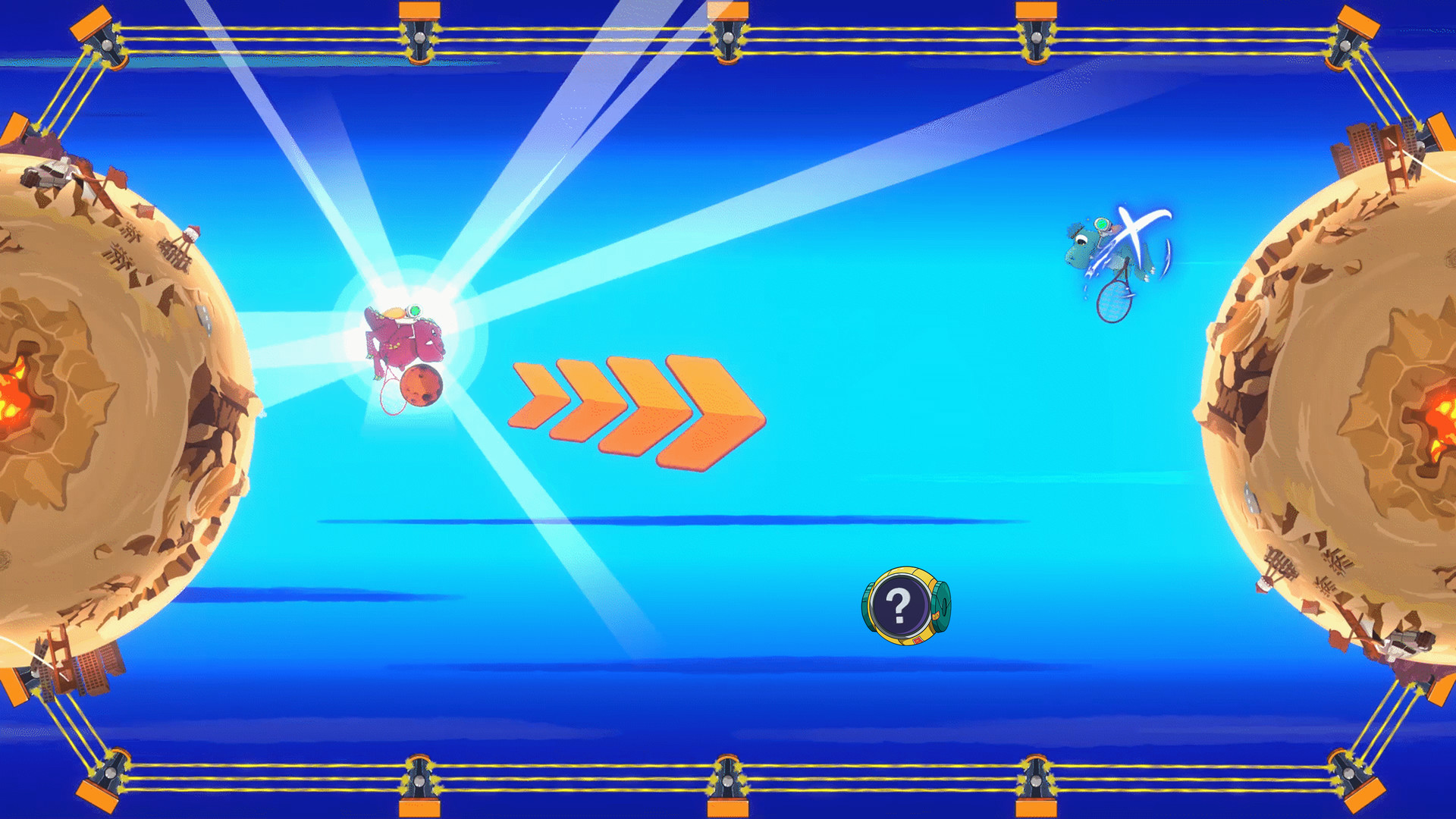 Скриншот из игры Dino Galaxy Tennis - 2