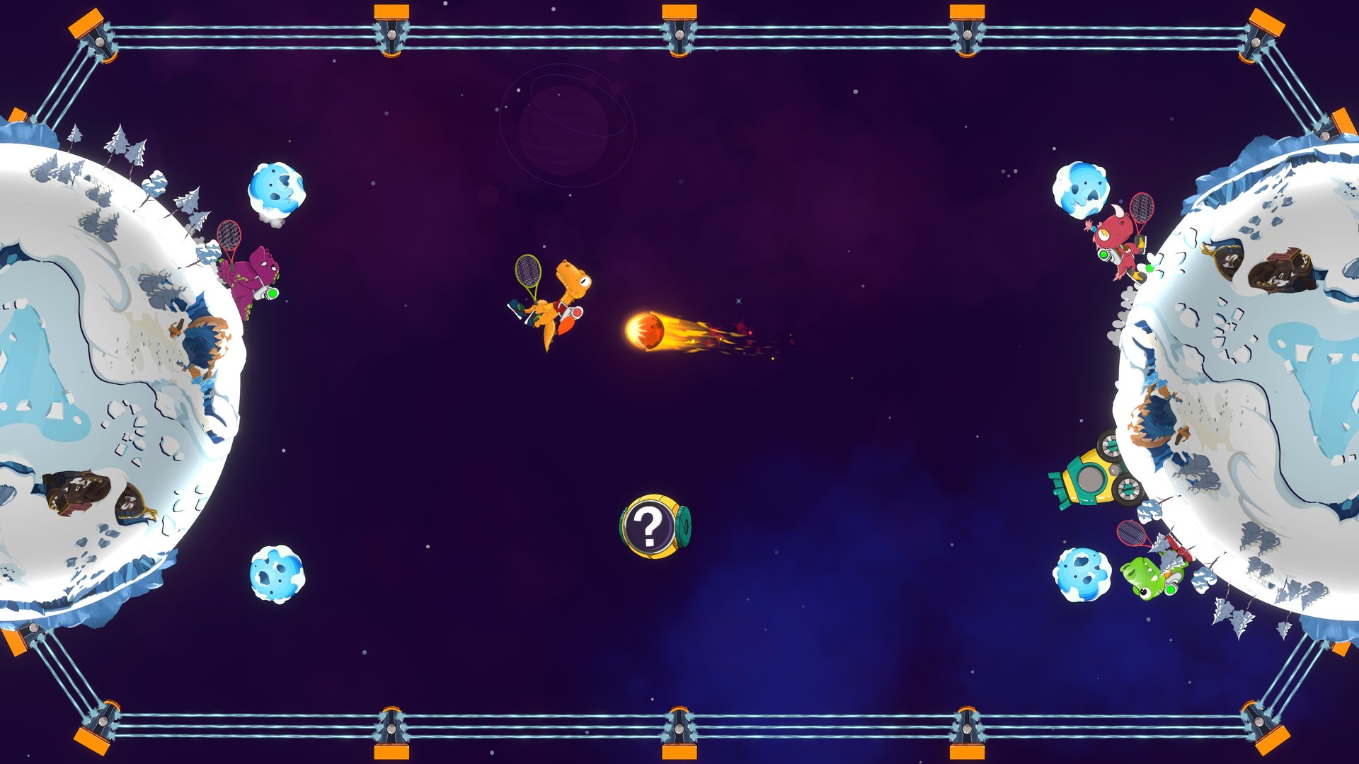 Скриншот из игры Dino Galaxy Tennis - 5