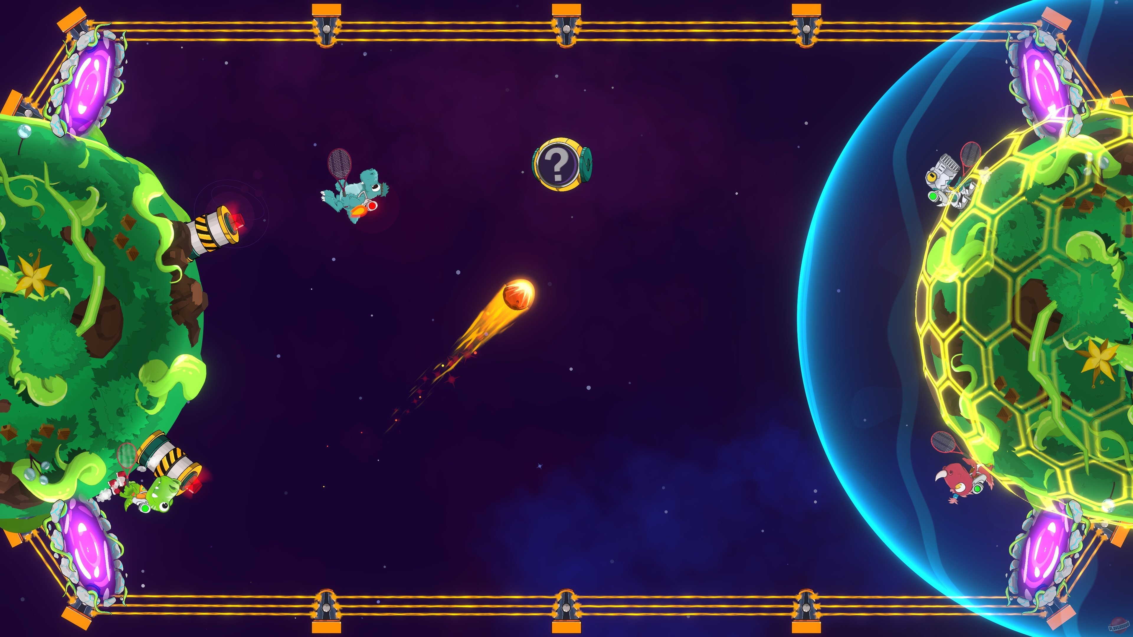 Скриншот из игры Dino Galaxy Tennis - 11