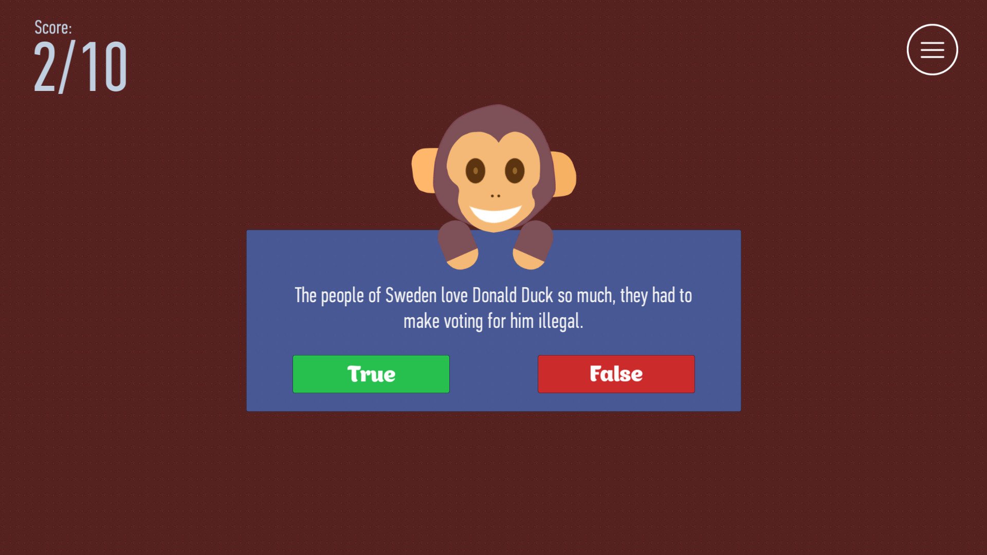 Скриншот из игры True or False - 4