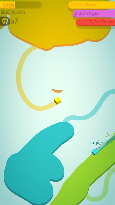 Скриншот из игры Paper.io - 1