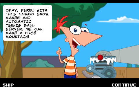 Скриншот из игры Phineas and Ferb Arcade - 4