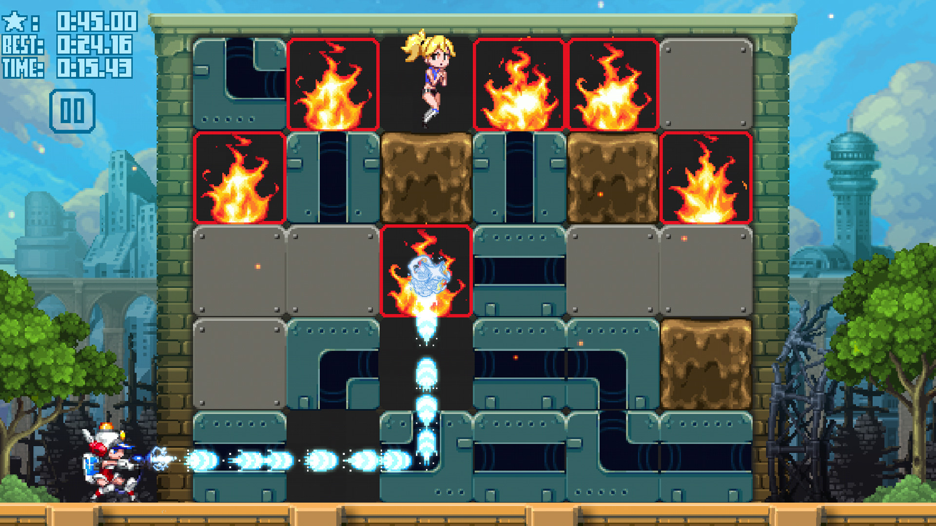 Скриншот из игры Mighty Switch Force! Hose It Down! - 18