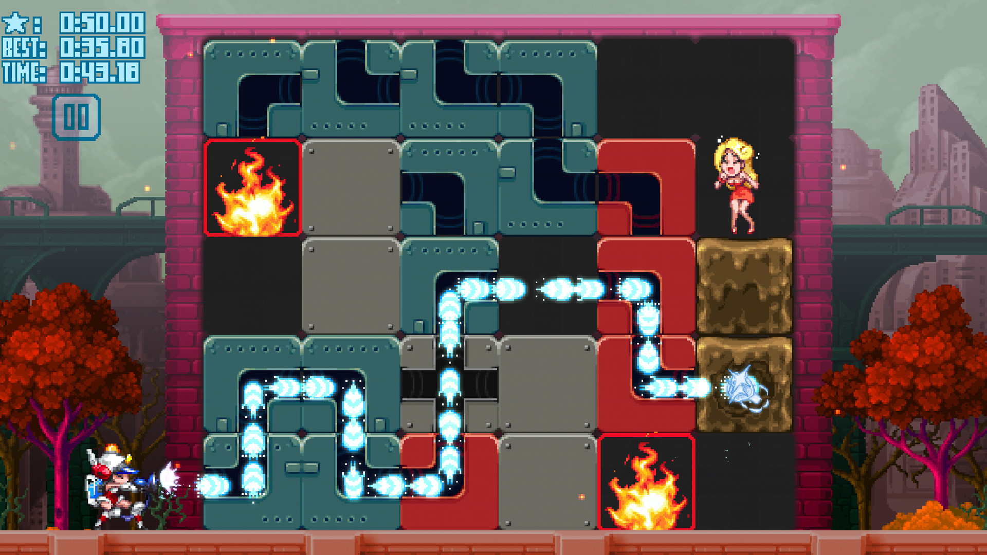Скриншот из игры Mighty Switch Force! Hose It Down! - 8