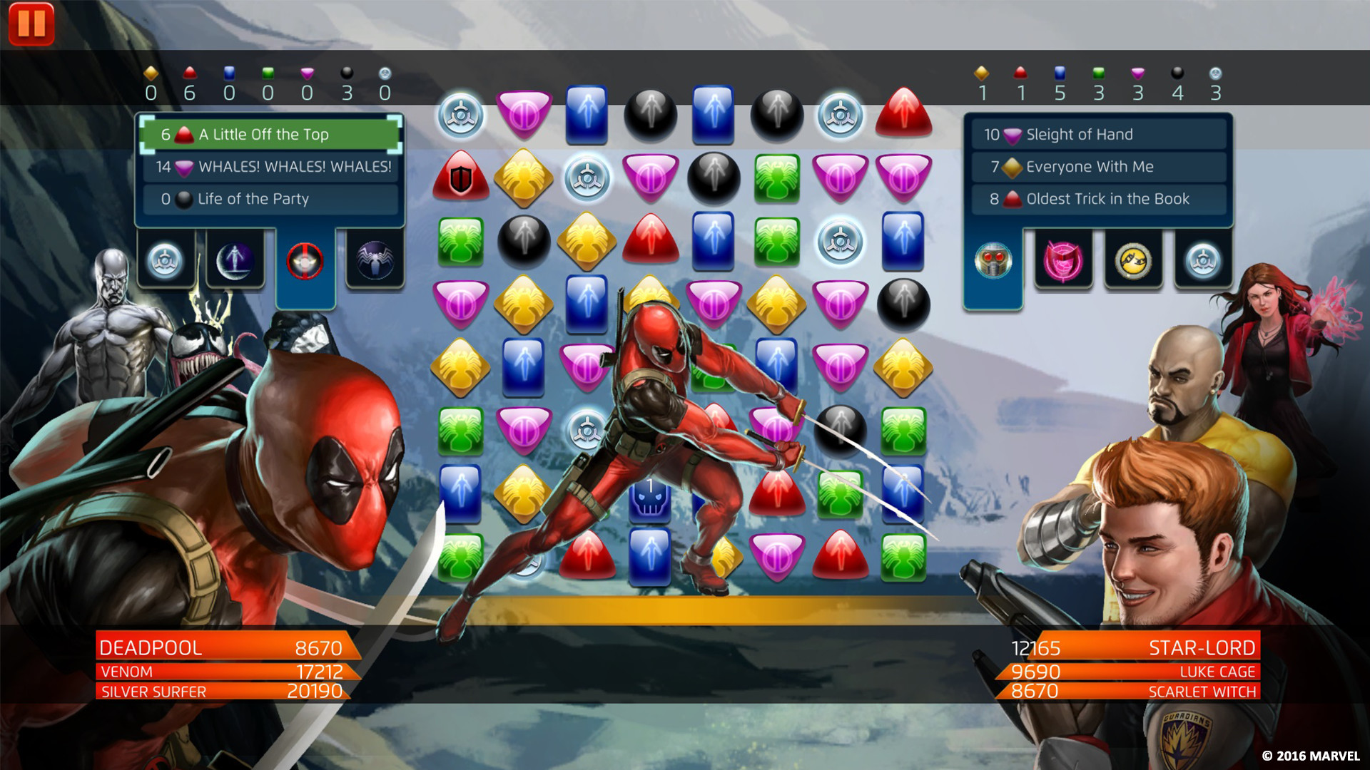 Скриншот из игры Marvel Puzzle Quest - 20
