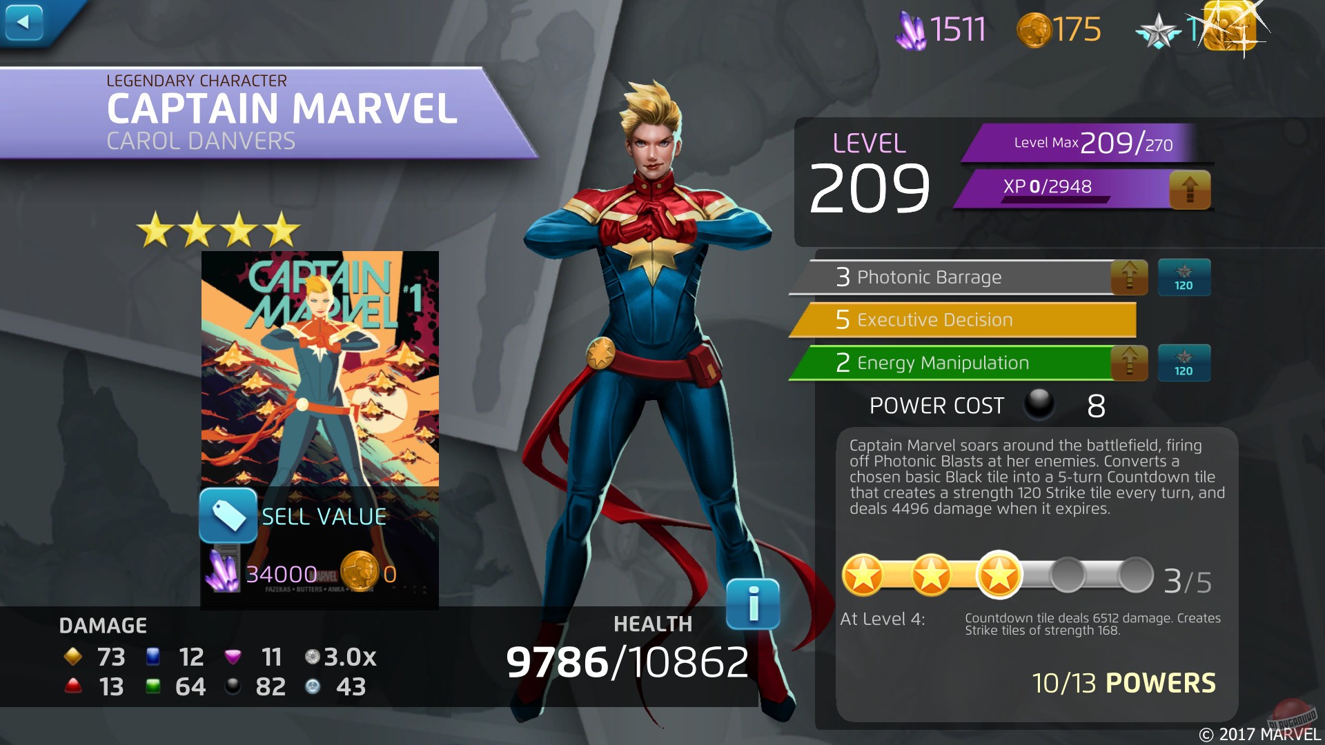 Скриншот из игры Marvel Puzzle Quest - 1