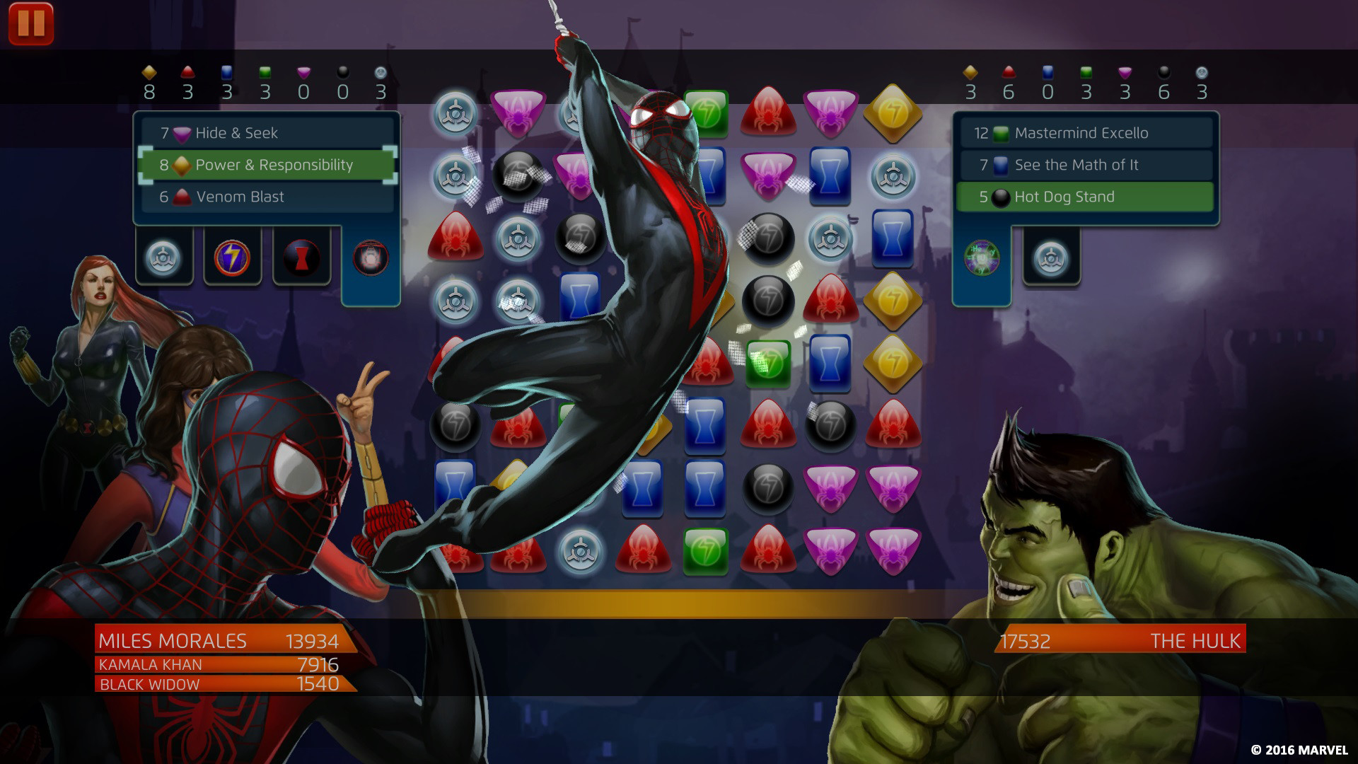 Скриншот из игры Marvel Puzzle Quest - 2
