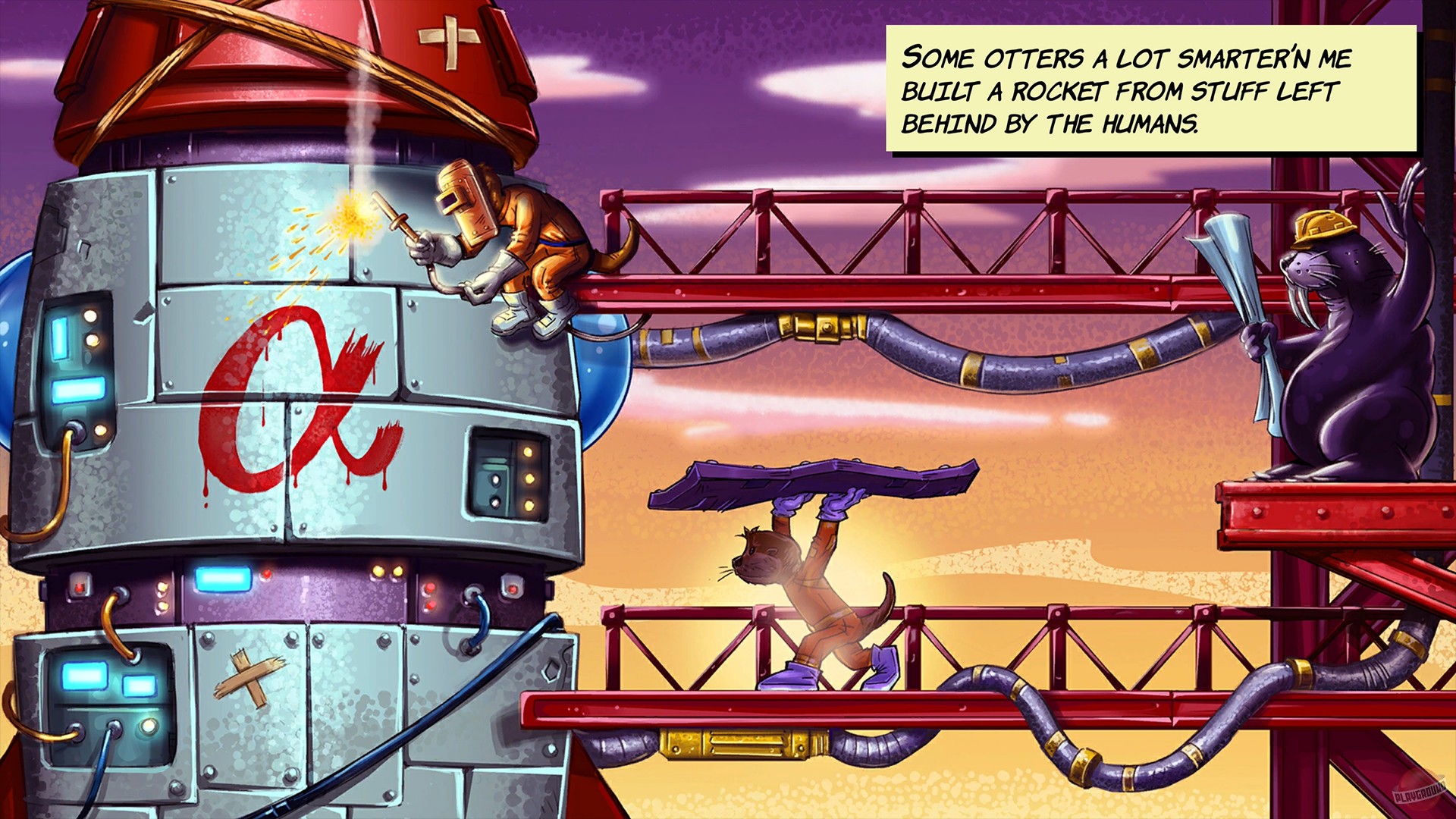 Скриншот из игры Space Otter Charlie - 35