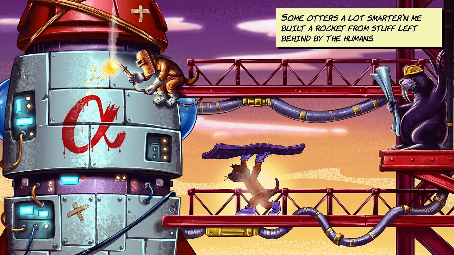 Скриншот из игры Space Otter Charlie - 28