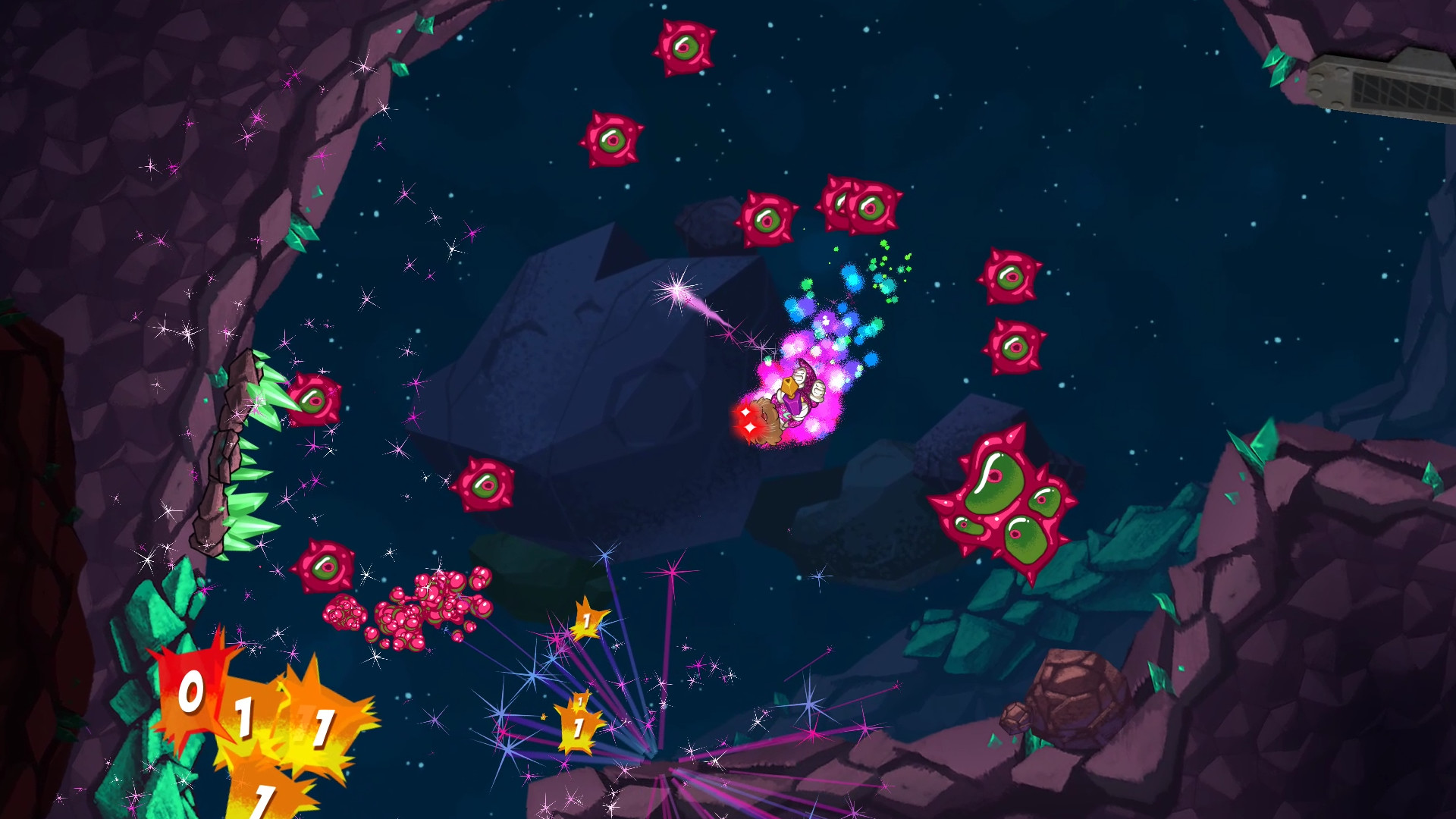 Скриншот из игры Space Otter Charlie - 2