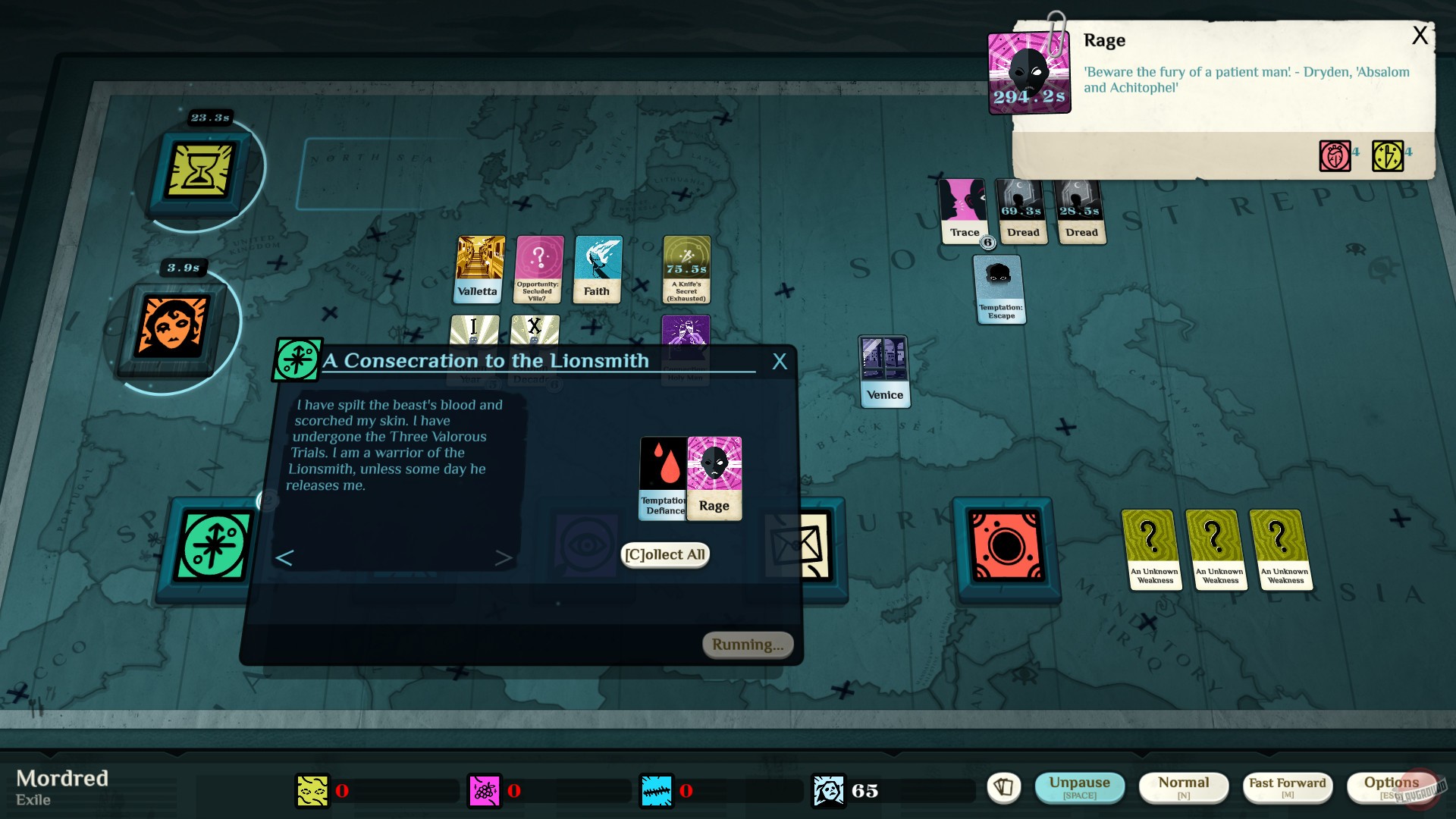 Скриншот из игры Cultist Simulator - 66