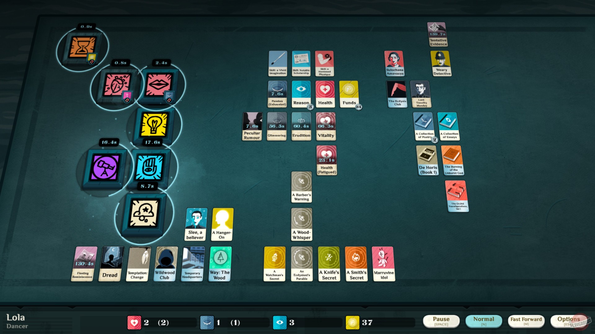 Скриншот из игры Cultist Simulator - 91