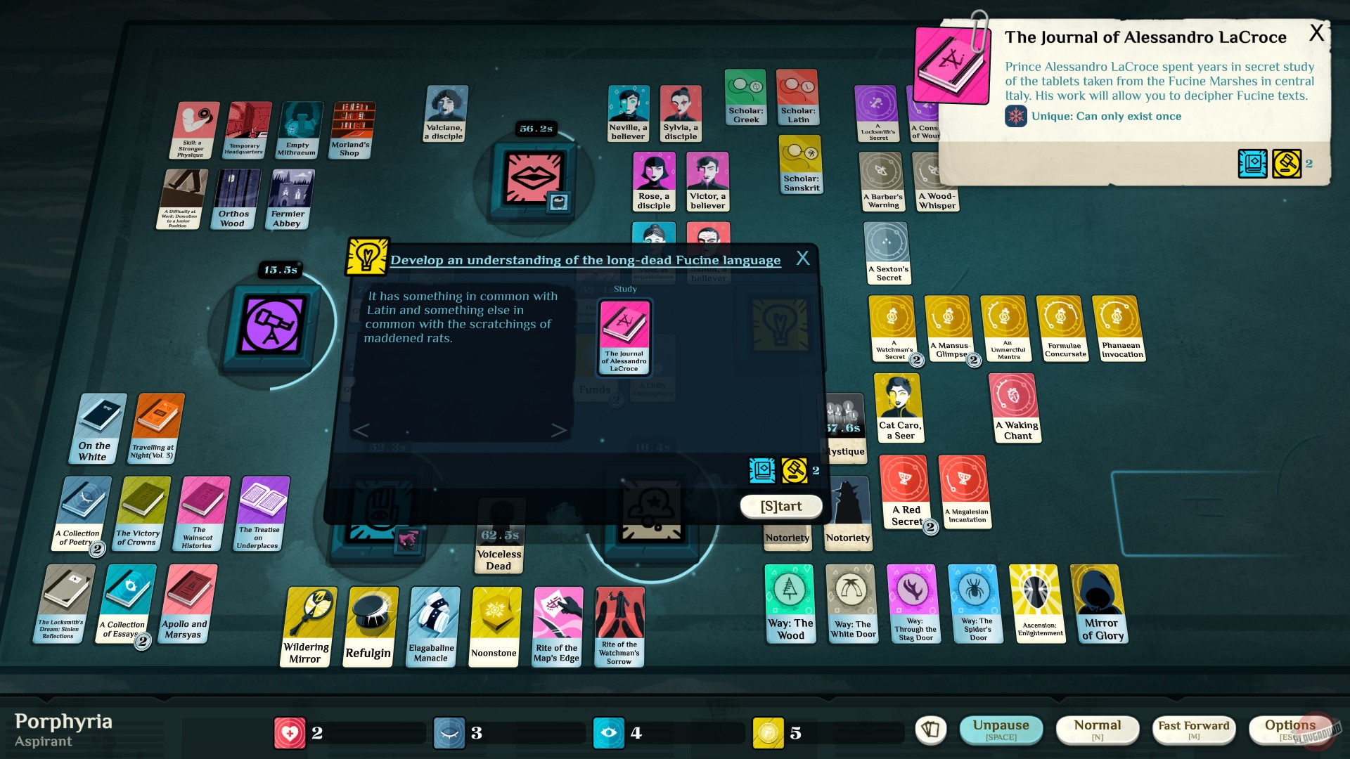 Скриншот из игры Cultist Simulator - 48