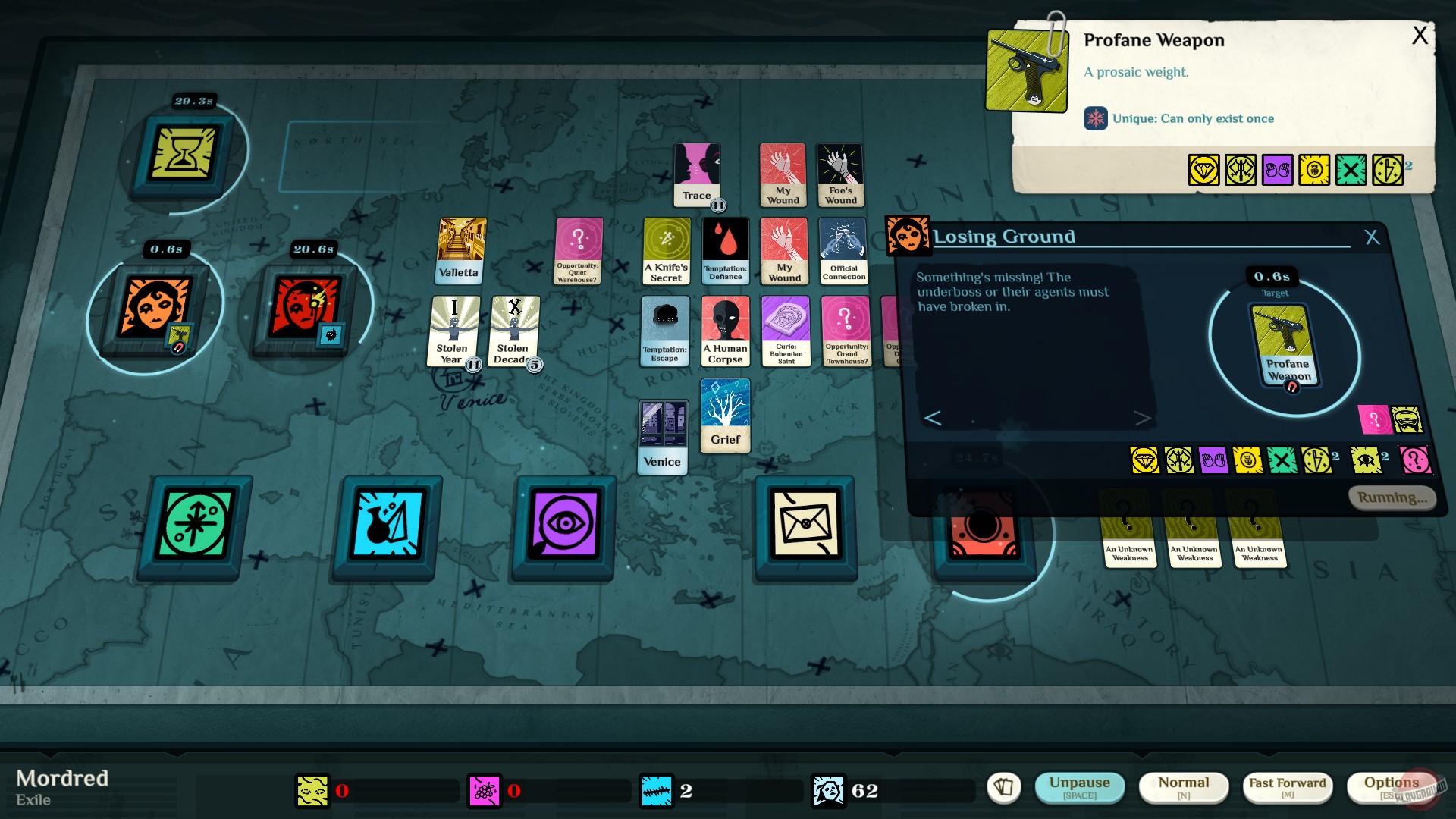 Скриншот из игры Cultist Simulator - 99