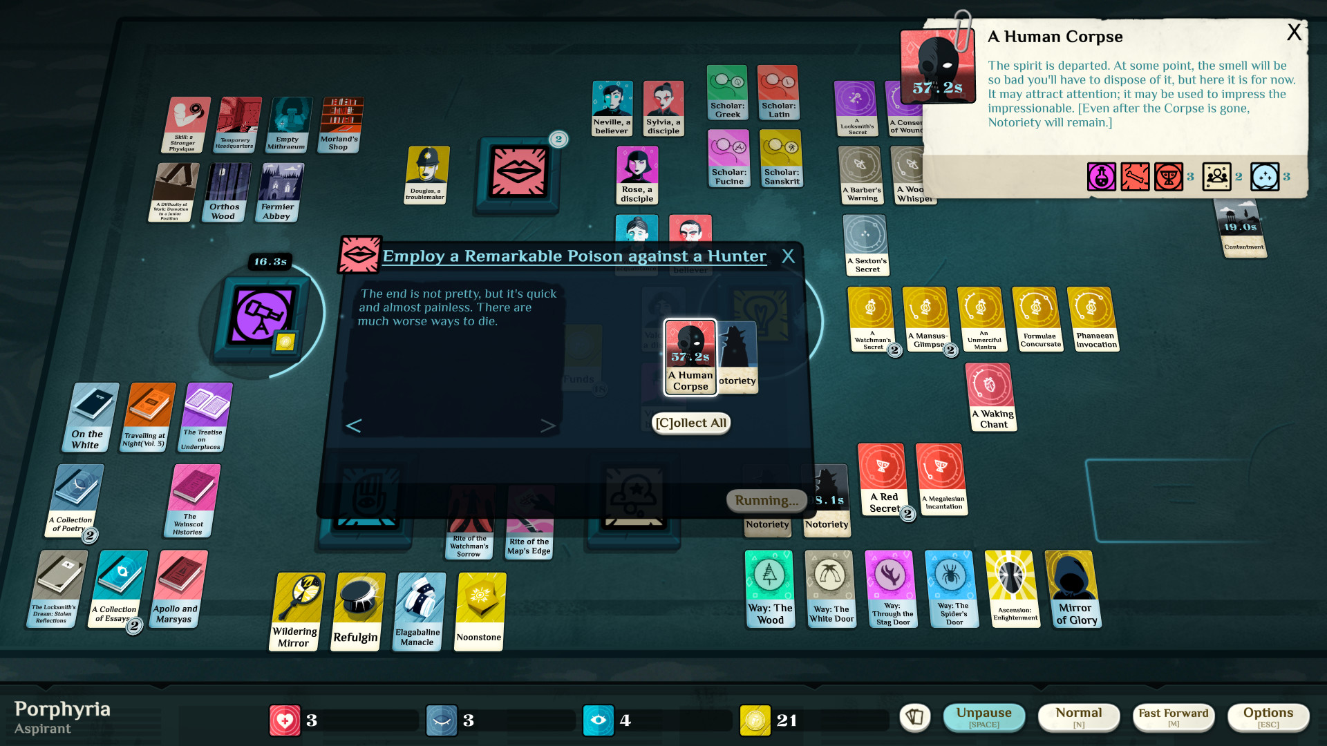 Скриншот из игры Cultist Simulator - 16