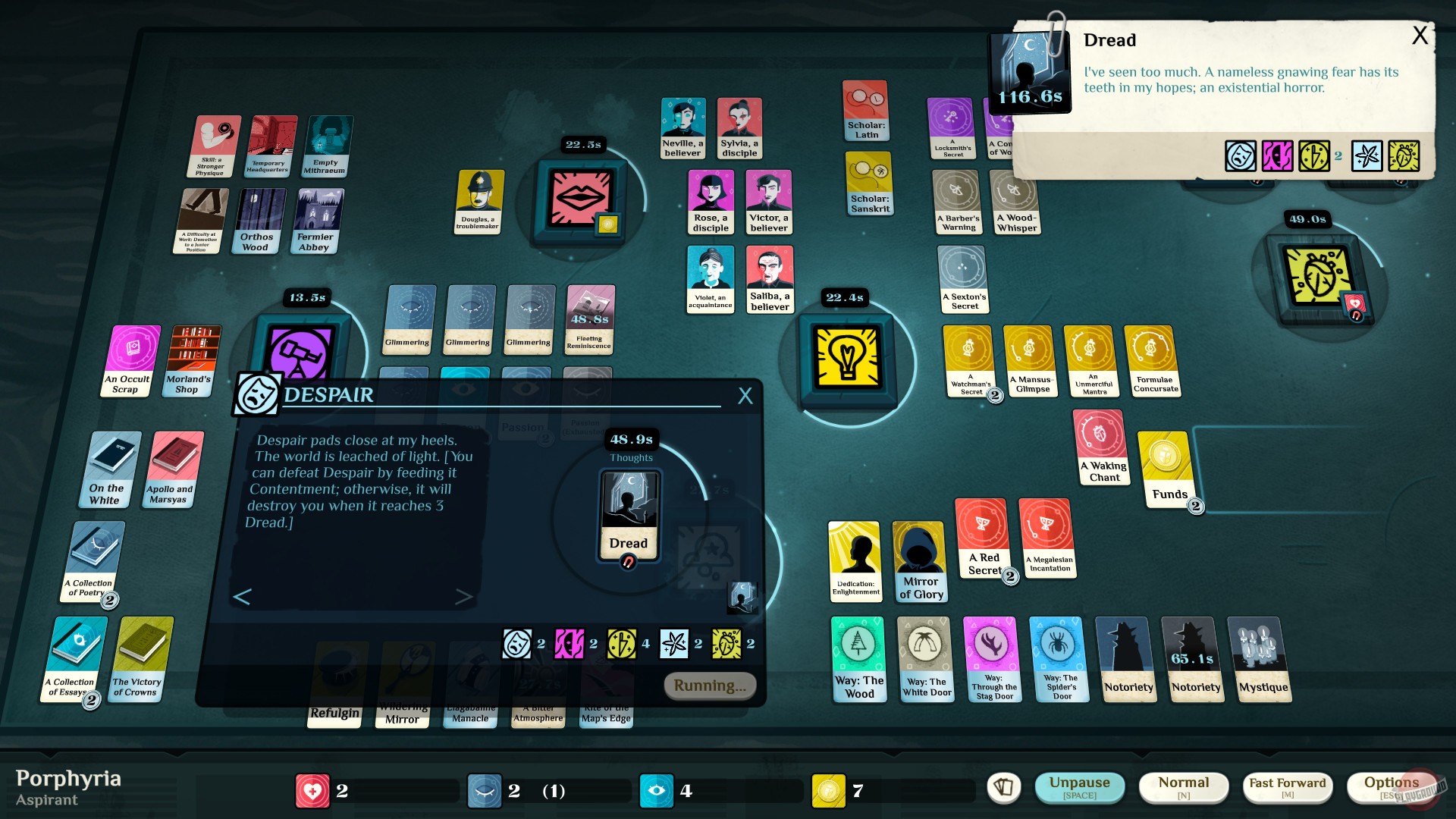 Скриншот из игры Cultist Simulator - 96