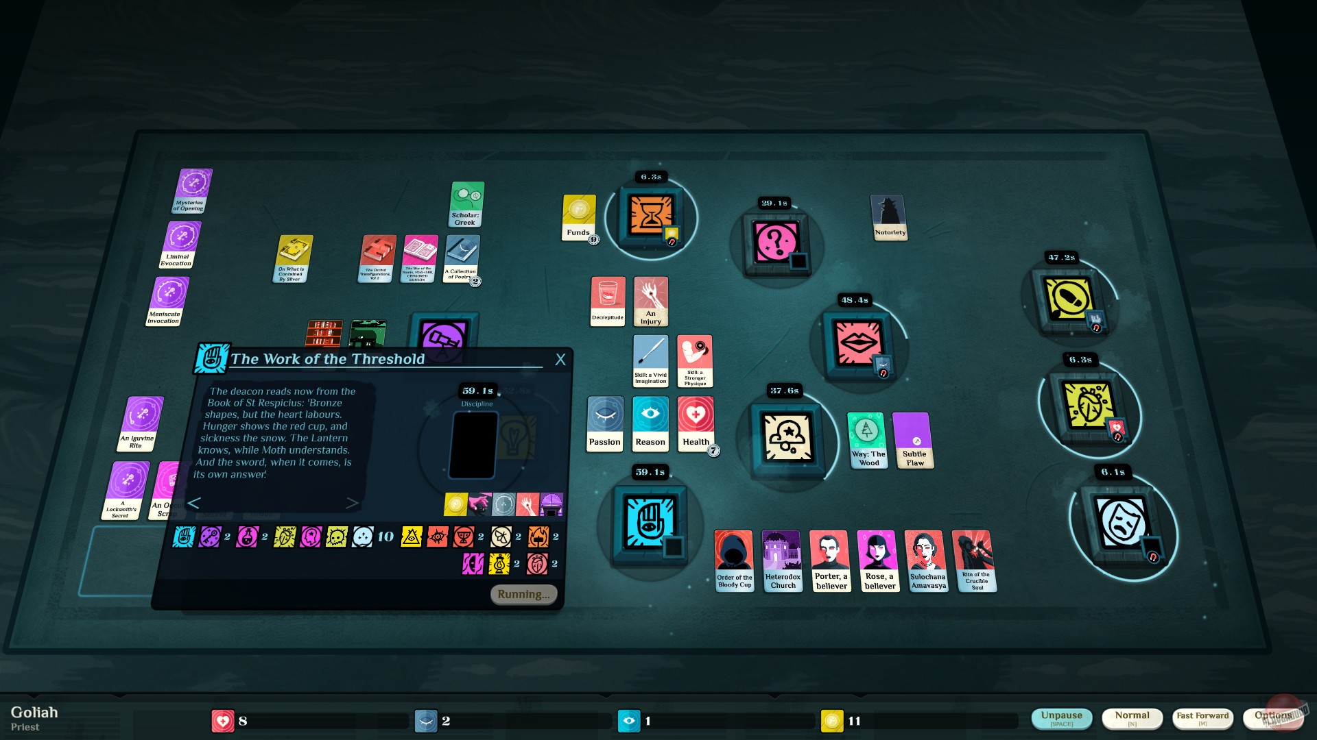 Скриншот из игры Cultist Simulator - 40
