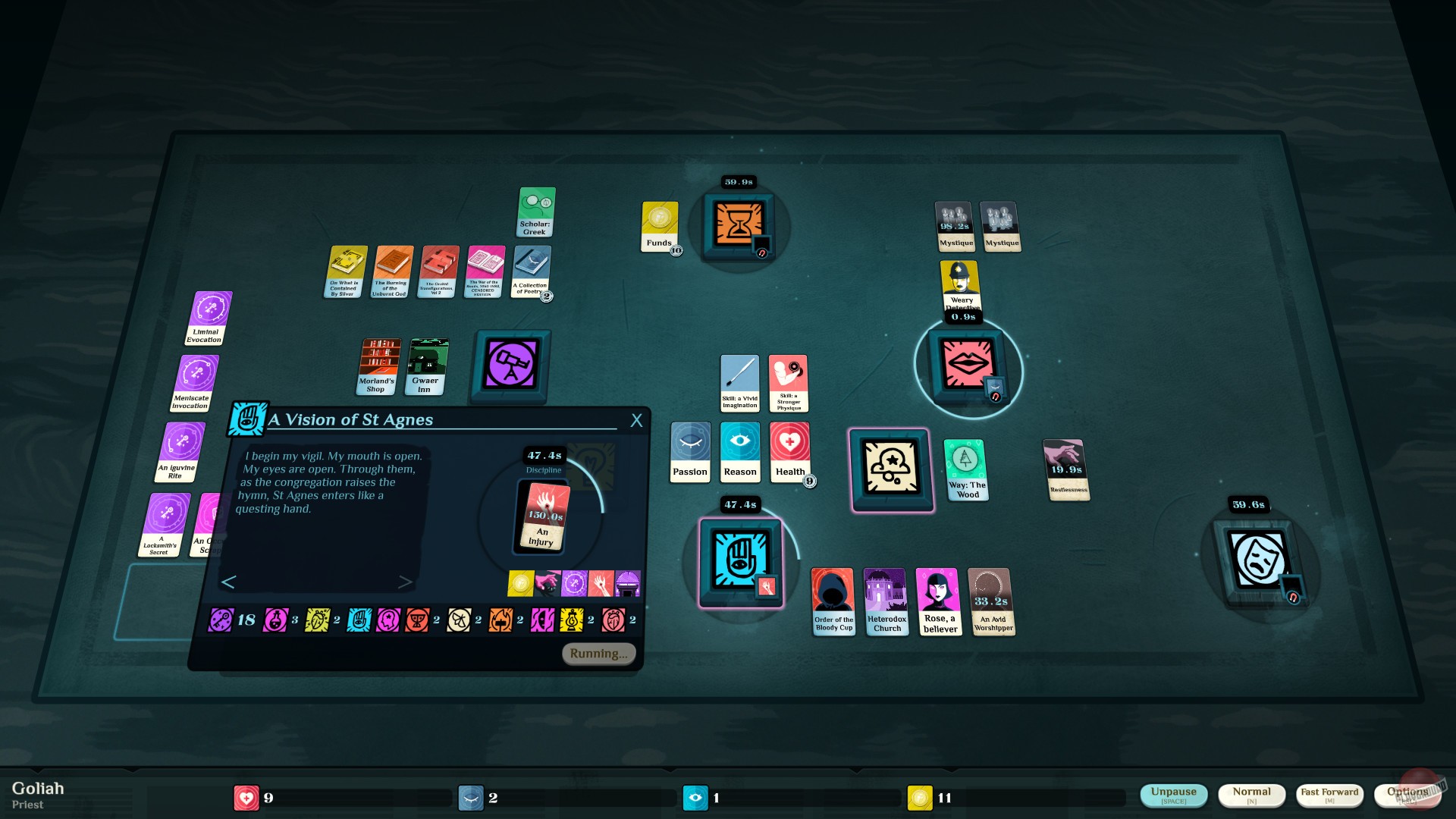 Скриншот из игры Cultist Simulator - 83