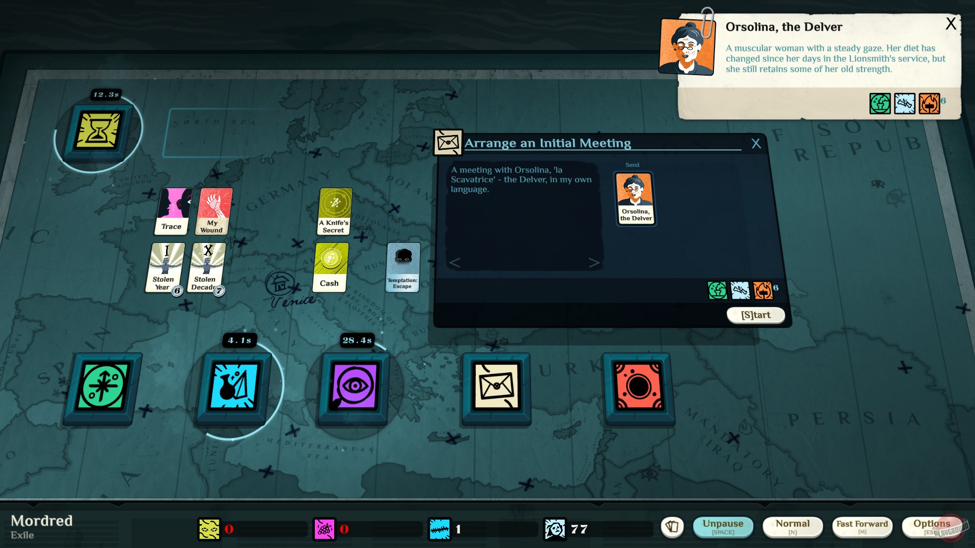 Скриншот из игры Cultist Simulator - 61