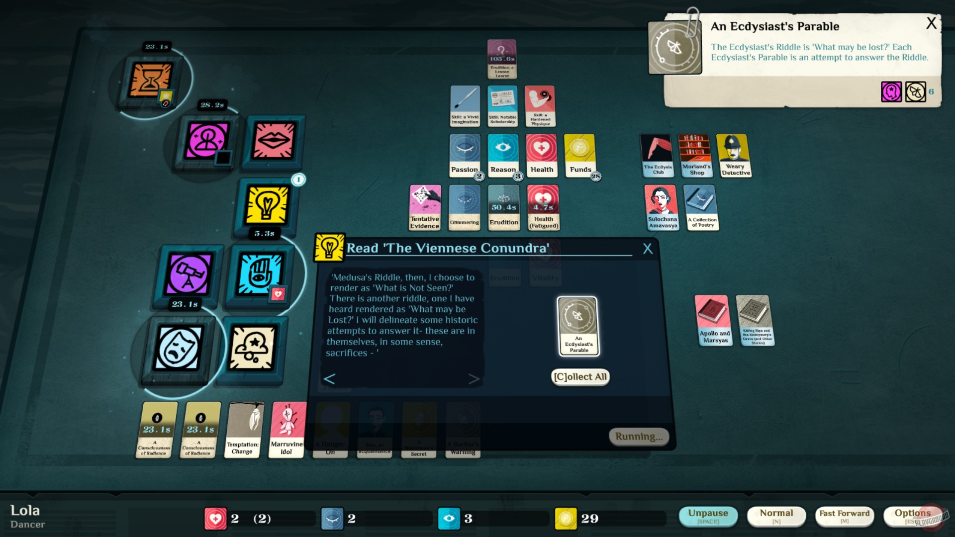 Скриншот из игры Cultist Simulator - 97