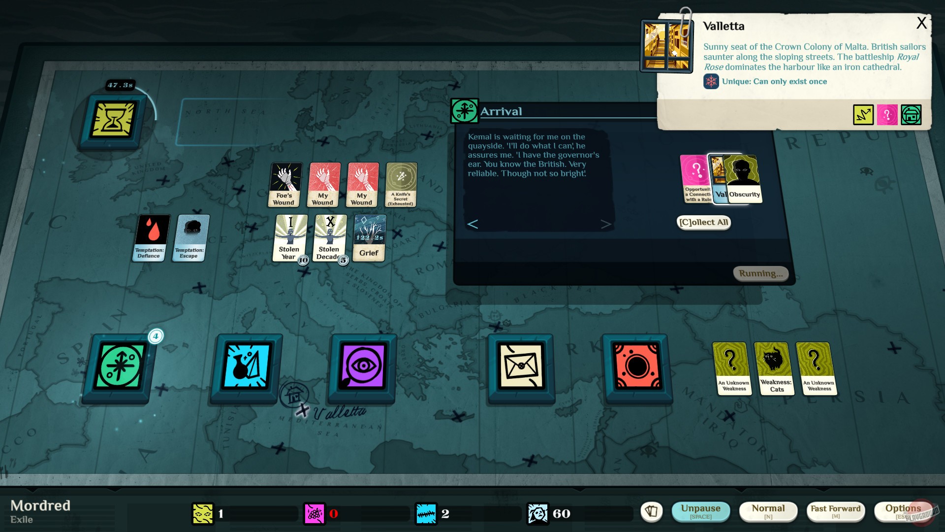 Скриншот из игры Cultist Simulator - 81
