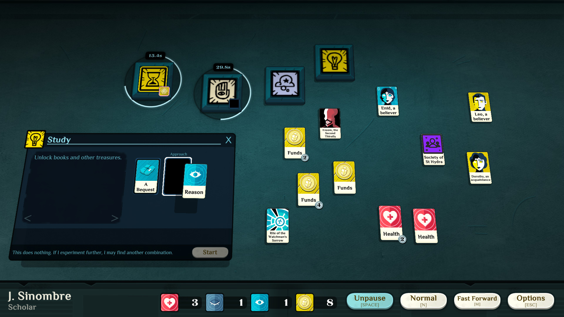 Скриншот из игры Cultist Simulator - 36