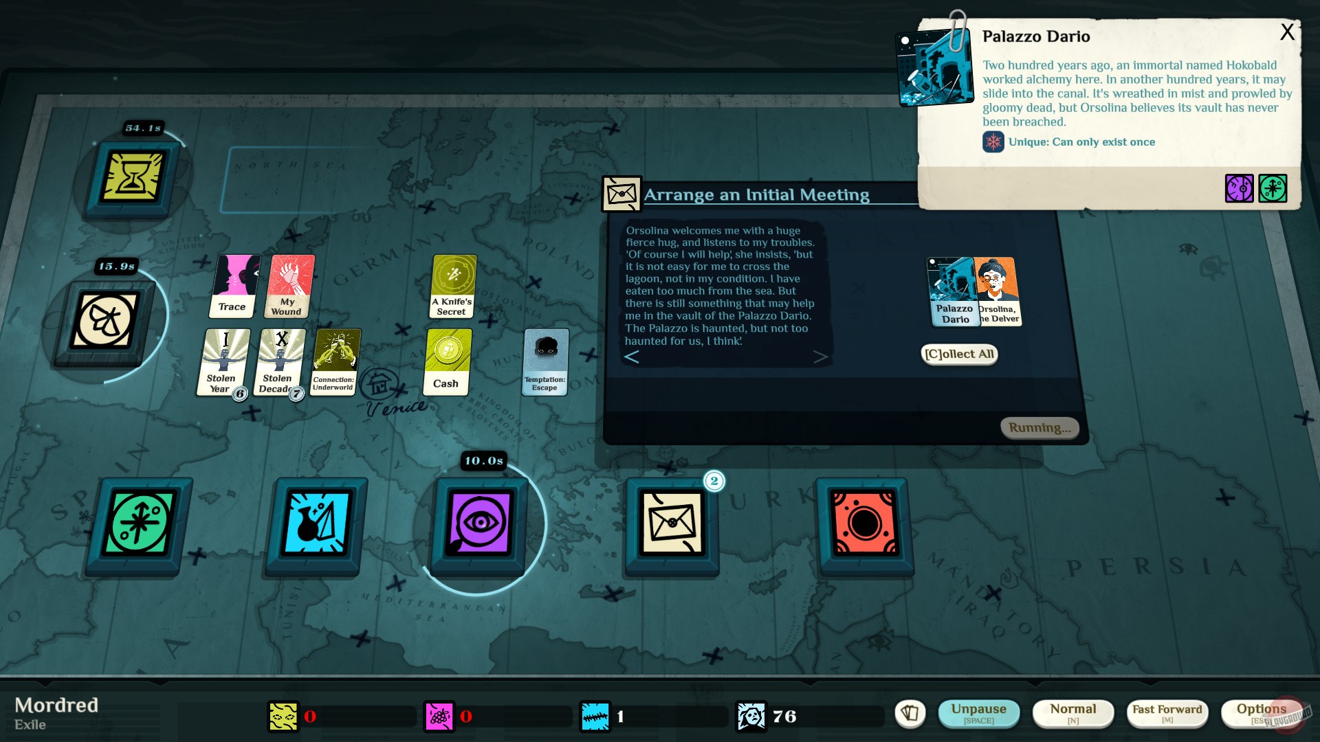Скриншот из игры Cultist Simulator - 78