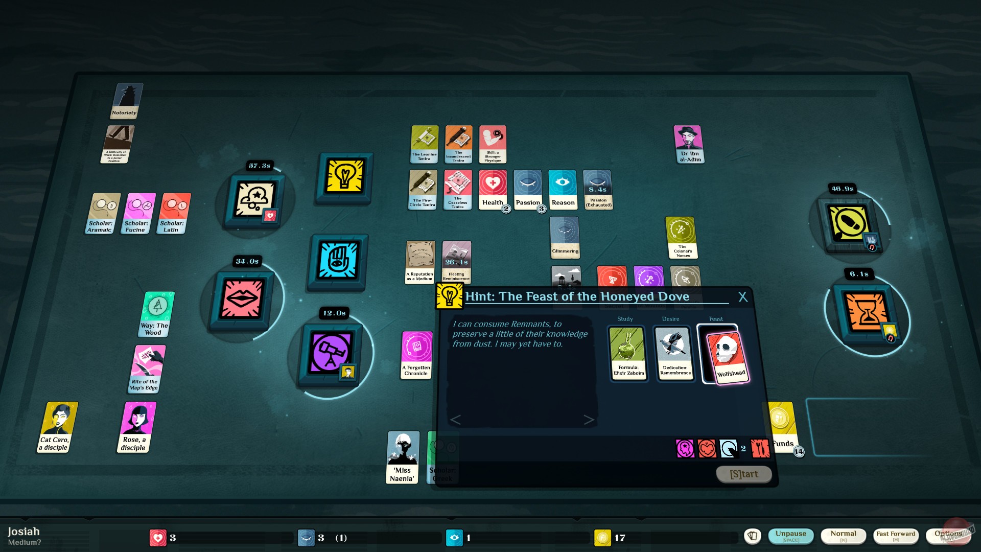 Скриншот из игры Cultist Simulator - 55