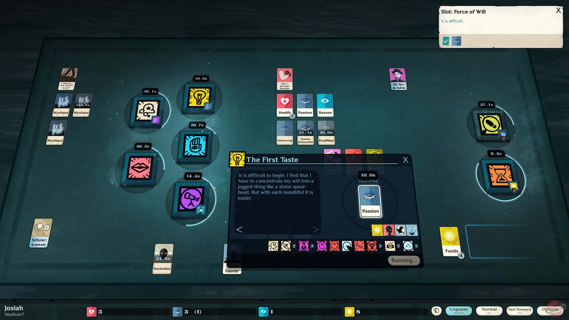 Скриншот из игры Cultist Simulator - 68