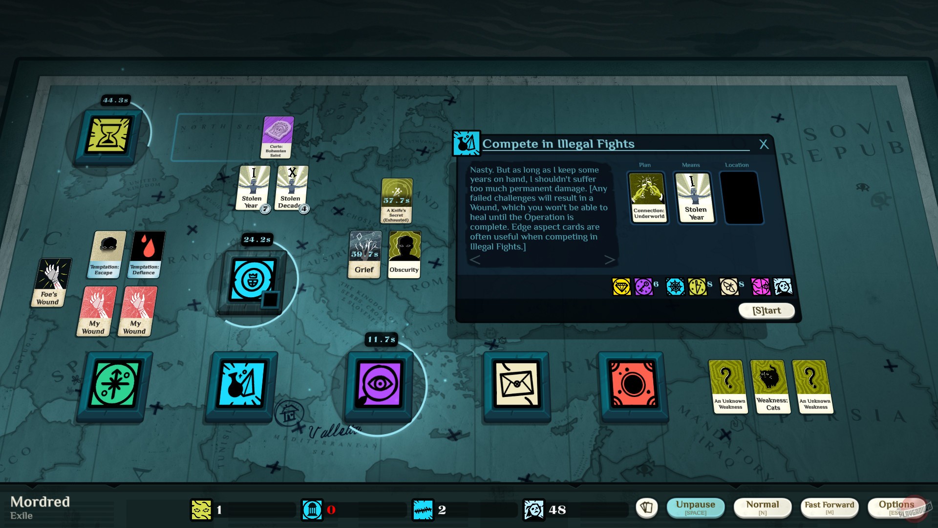 Скриншот из игры Cultist Simulator - 82